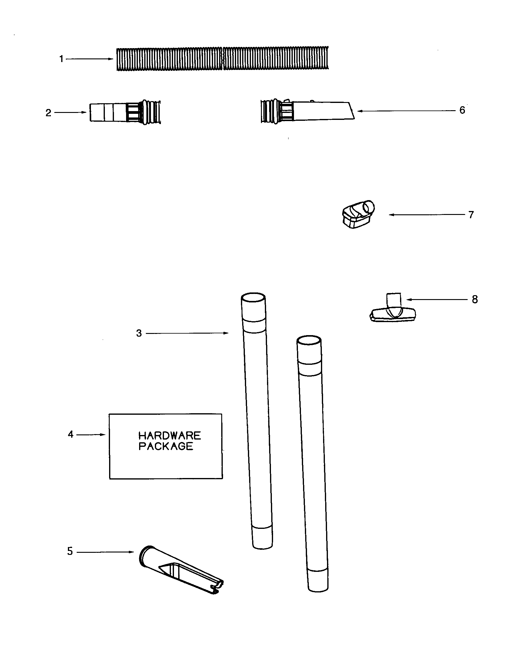 Eureka 4483ATS-1 hose diagram