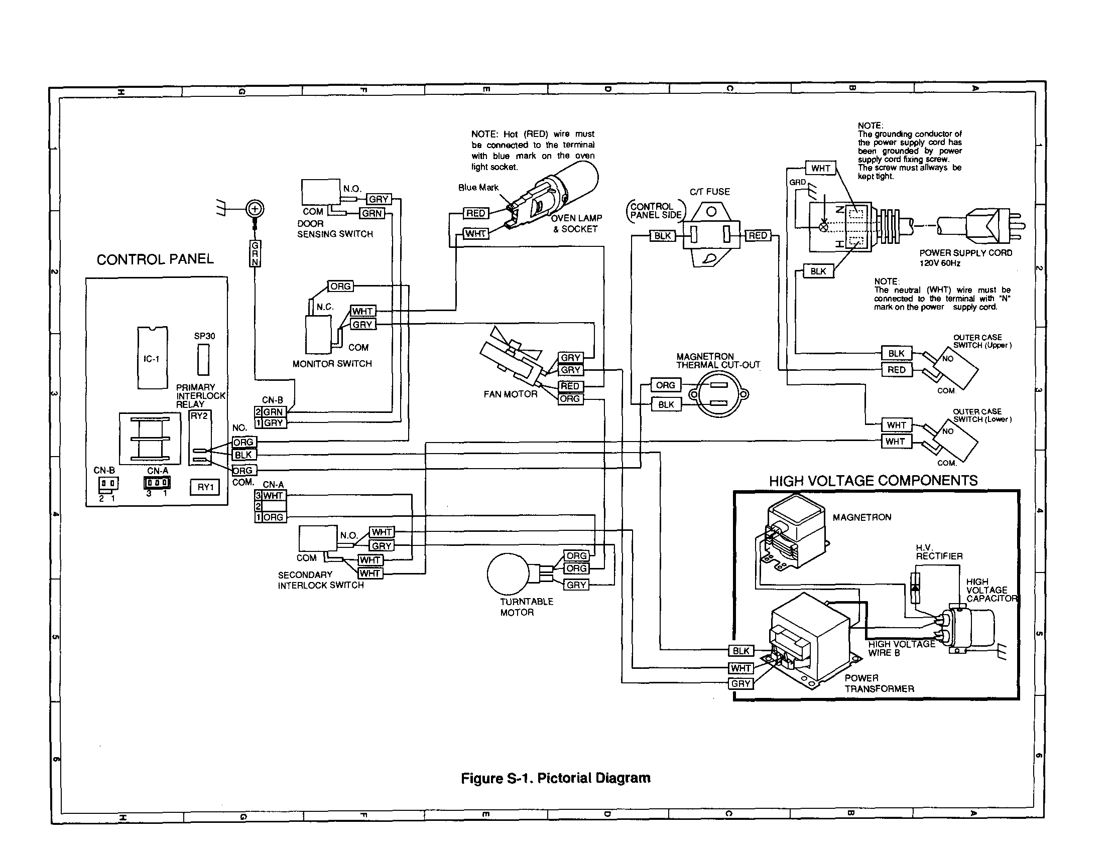 Sharp R-209AK pictorial diagram diagram
