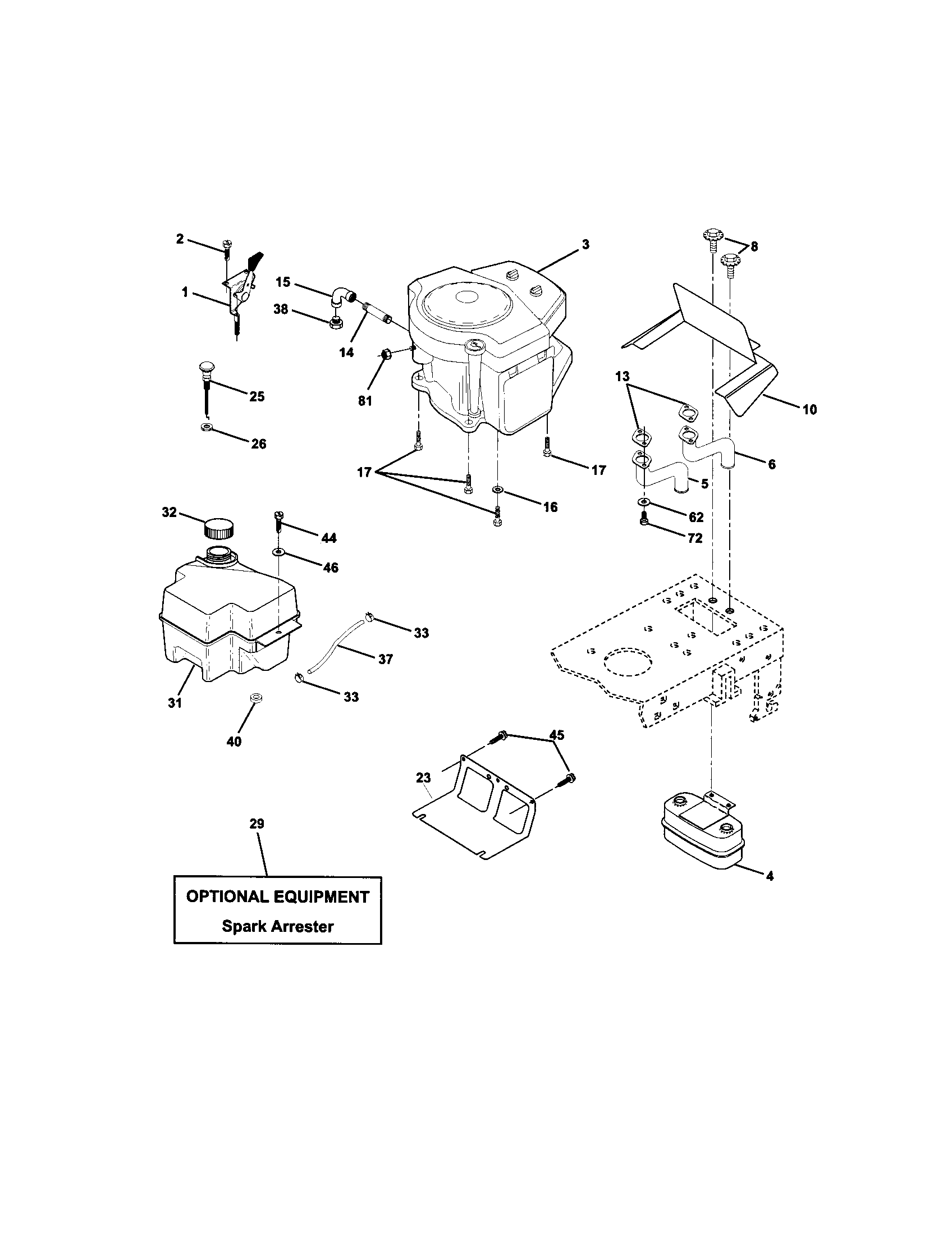 Craftsman 917272440 engine diagram