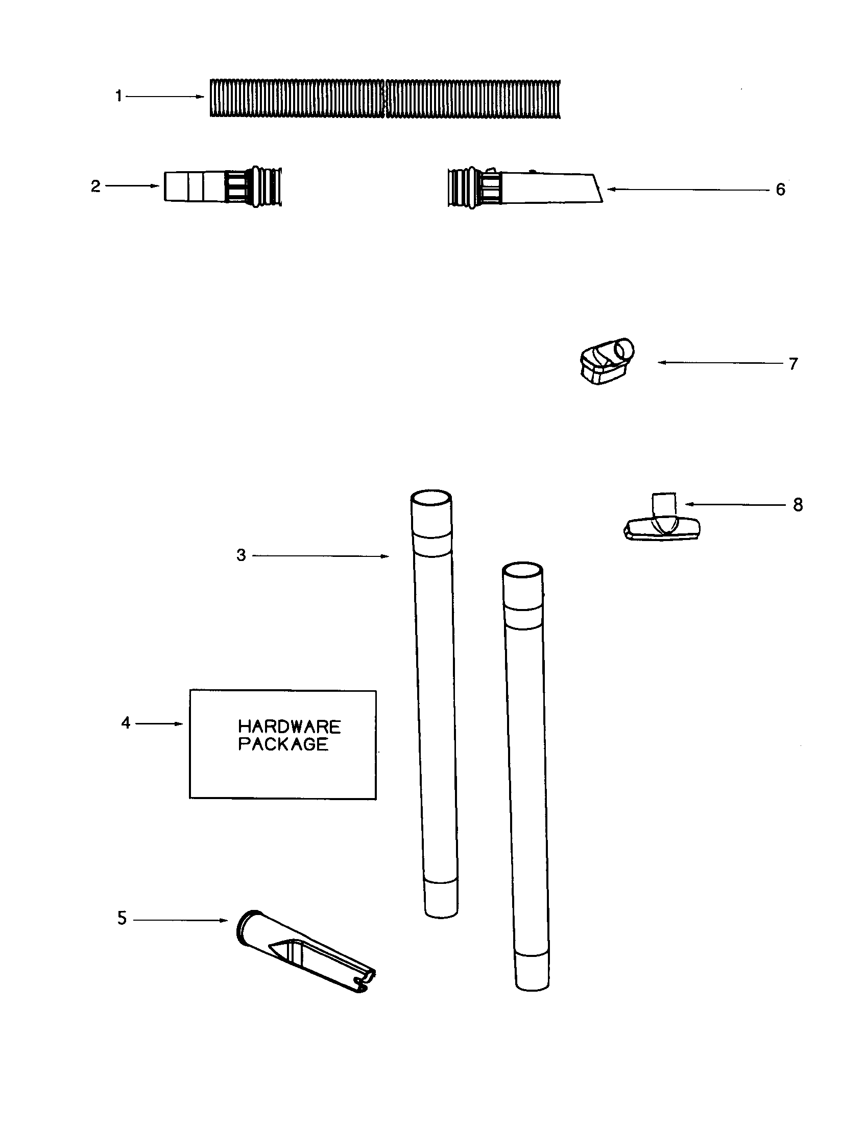 Eureka 4485BT-3 hose diagram