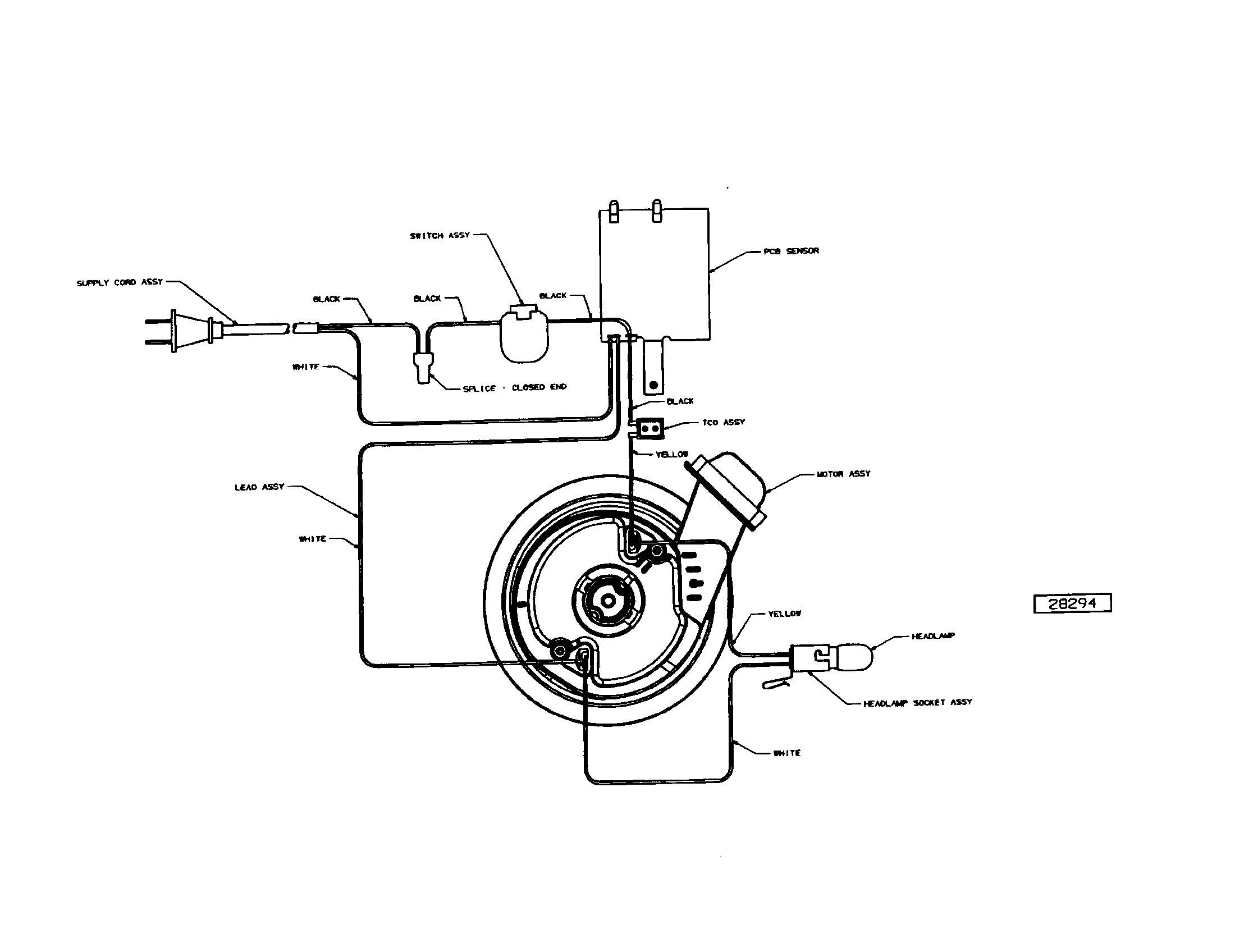 Eureka 4485BT-3 wiring diagram