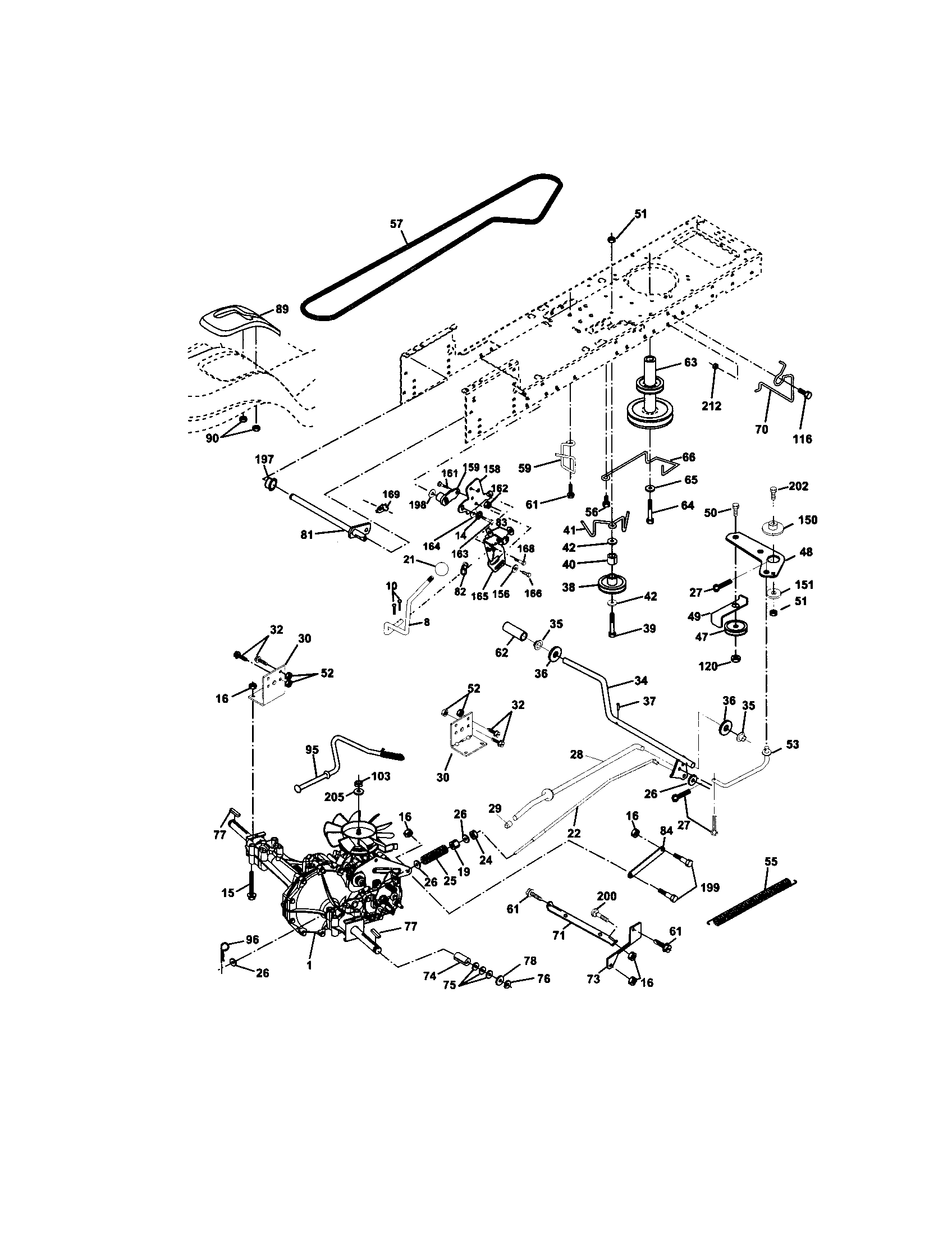 Craftsman 917271642 ground drive diagram