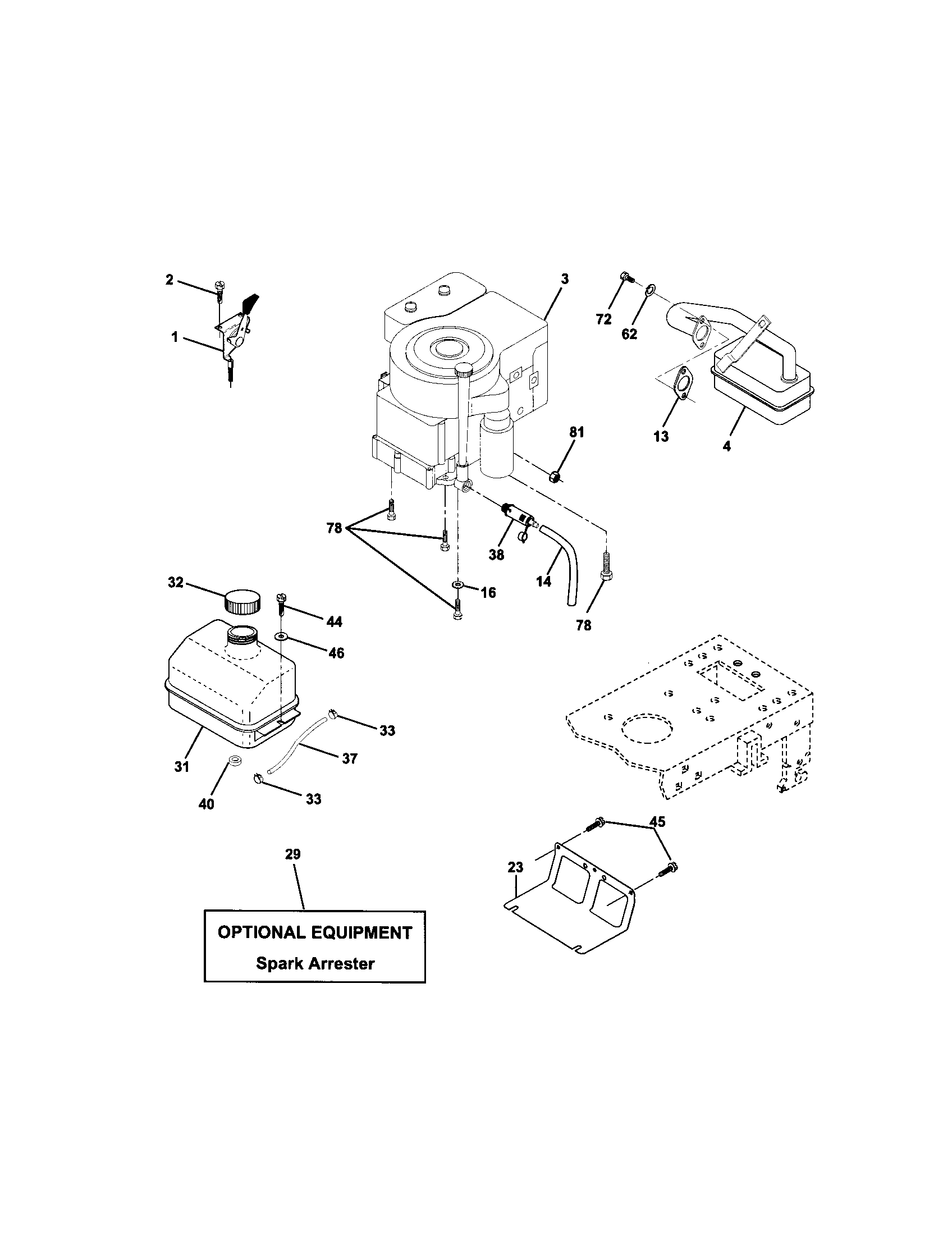 Craftsman 917271642 engine diagram