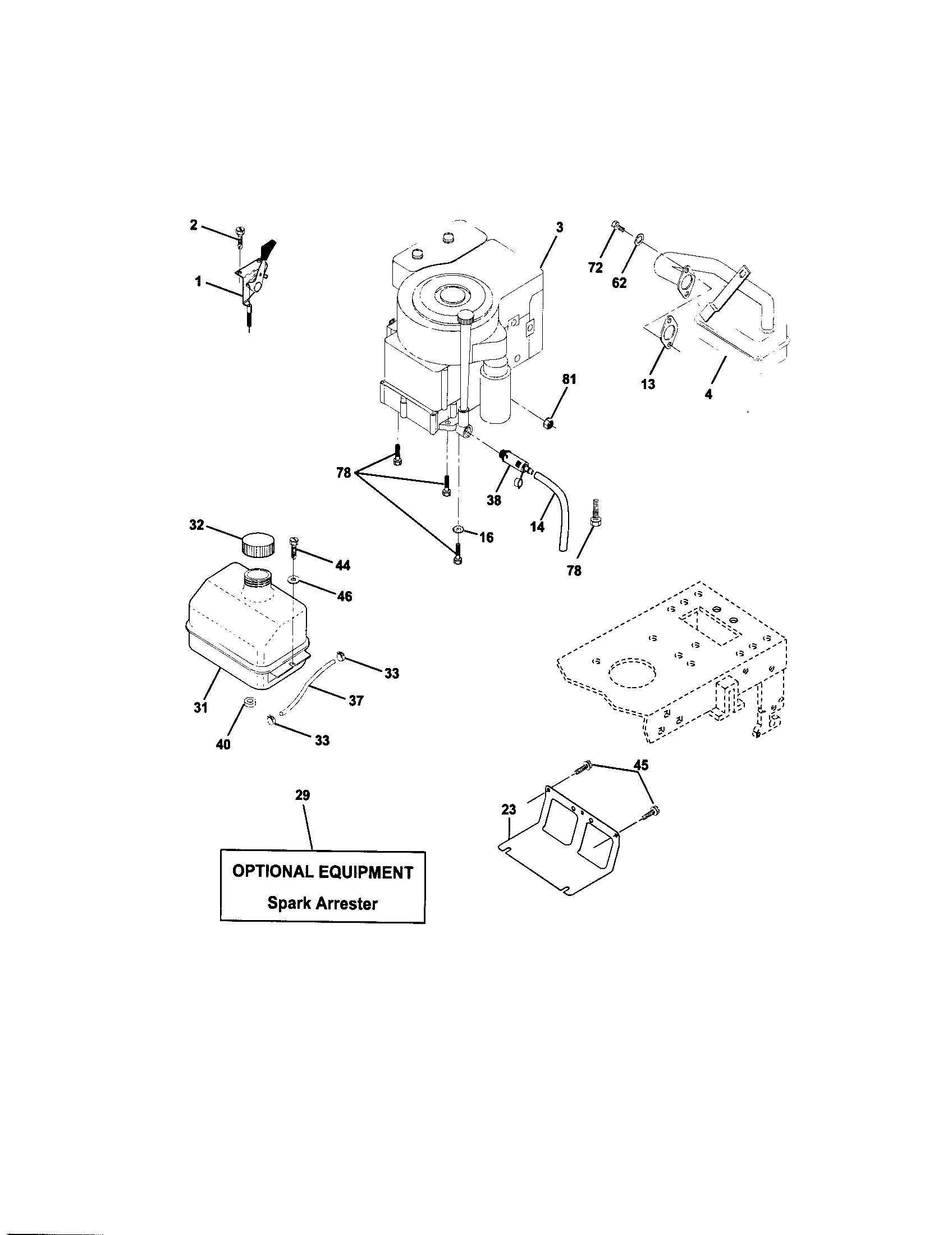 Craftsman 917271632 engine diagram