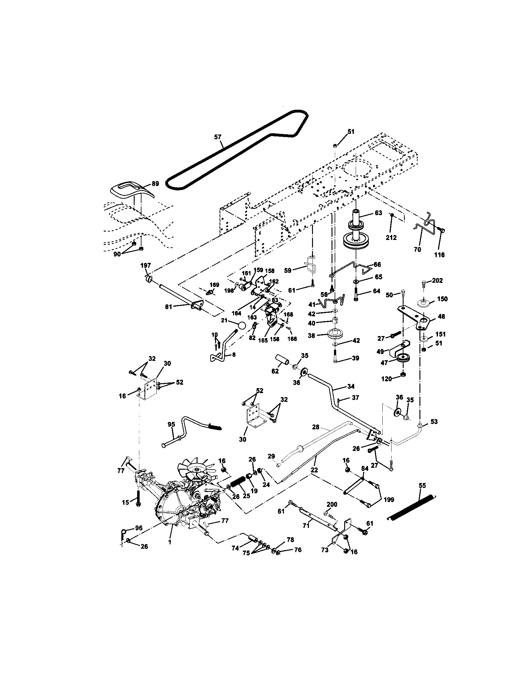 Craftsman 917271822 ground drive diagram