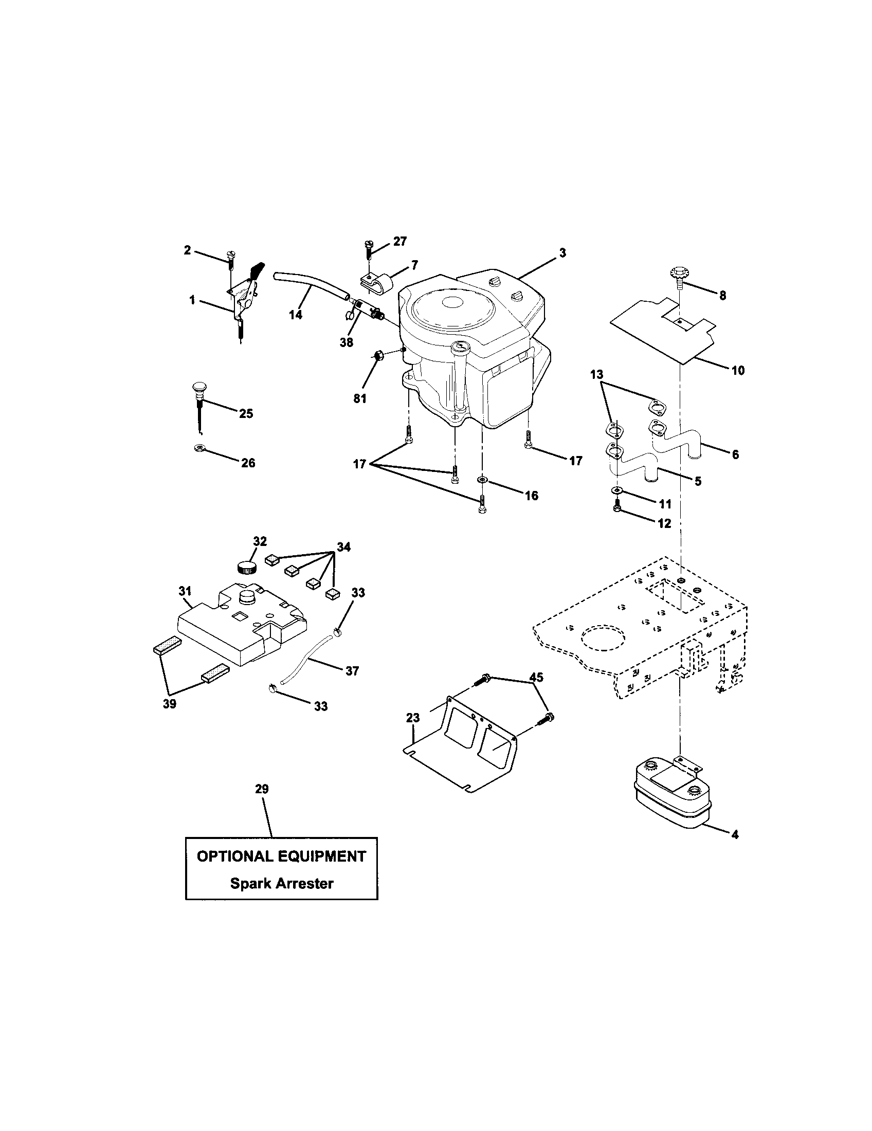 Craftsman 917271822 engine diagram