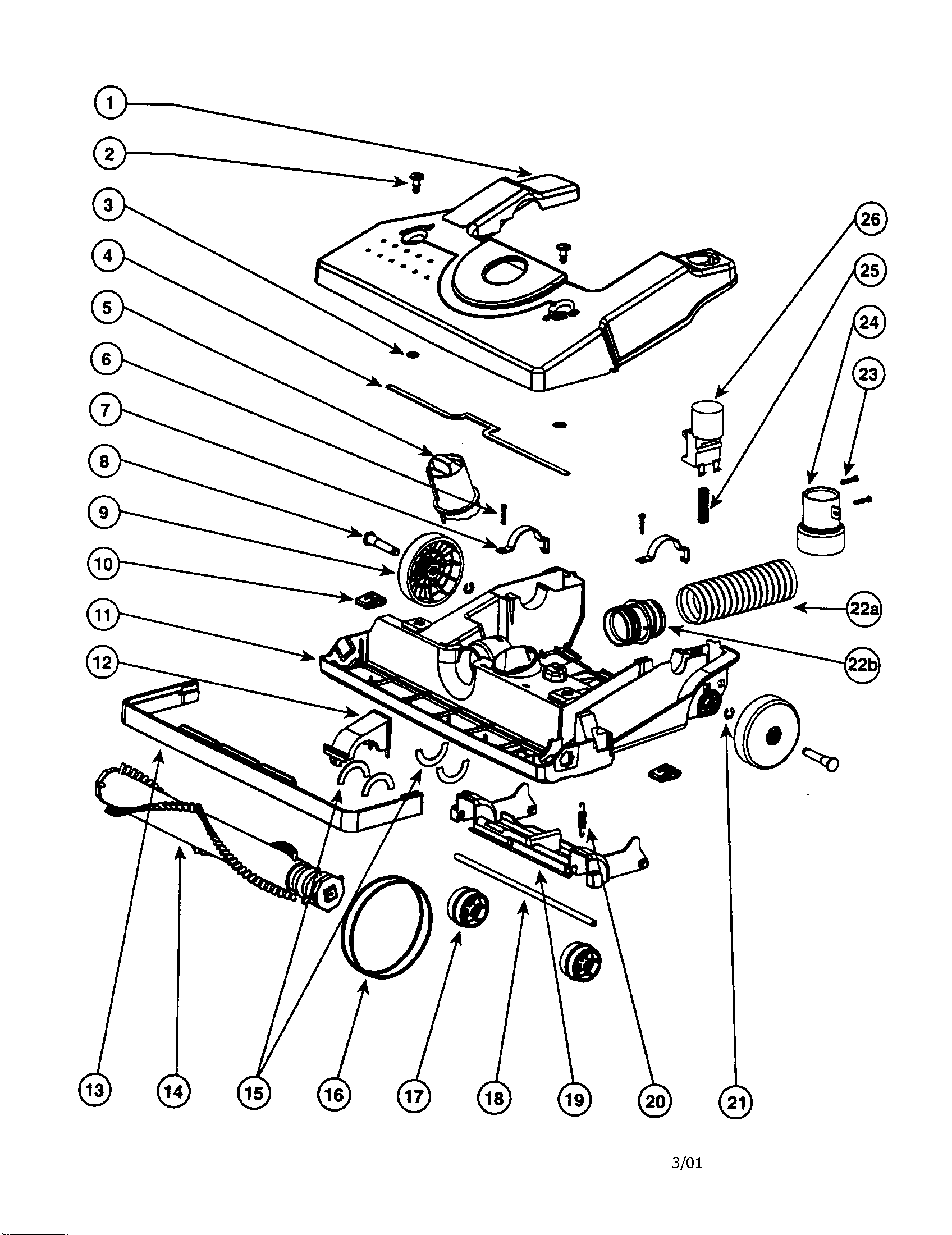 Eureka TC4570AT-1 hood diagram
