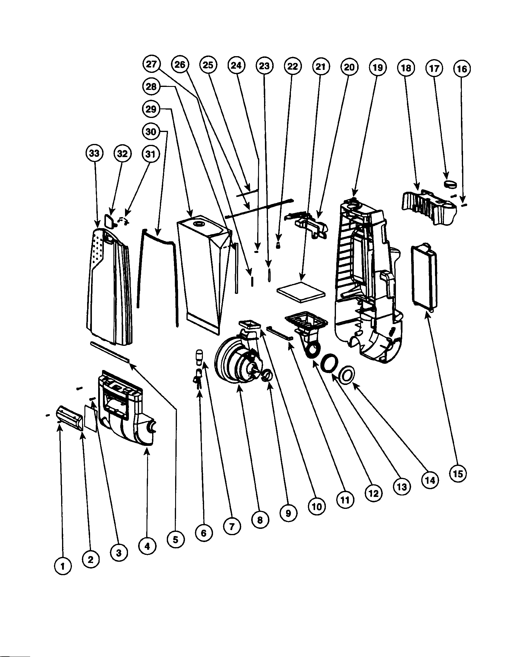 Eureka TC4570AT-1 housing diagram