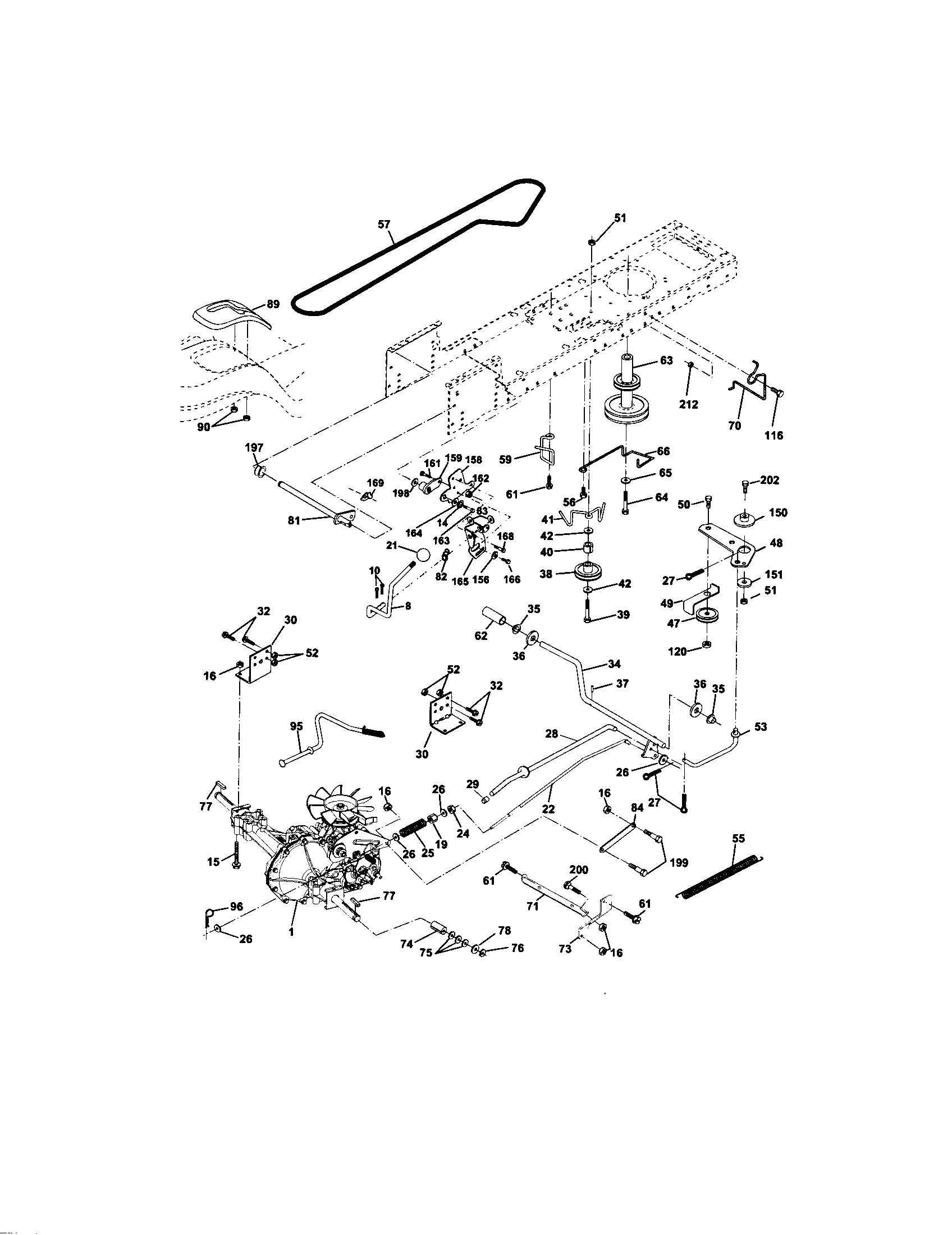 Craftsman 917271742 ground drive diagram