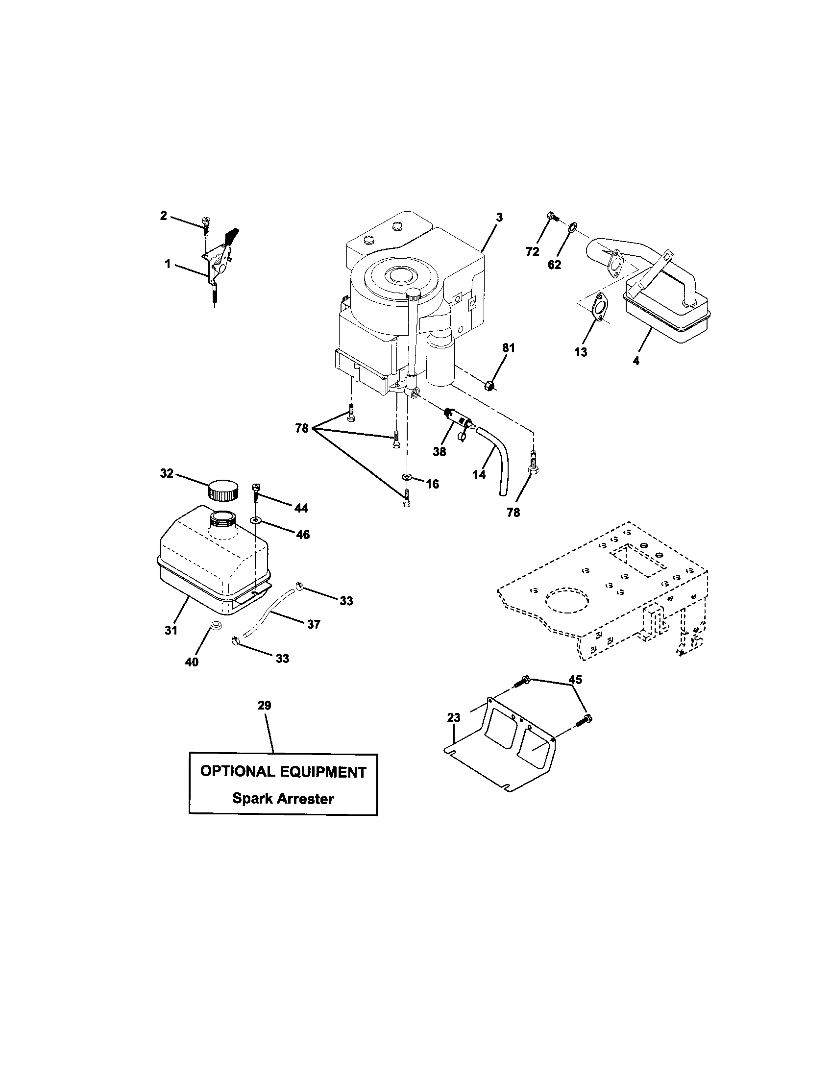Craftsman 917271742 engine diagram