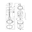 Kenmore 11022862100 agitator, basket and tub diagram
