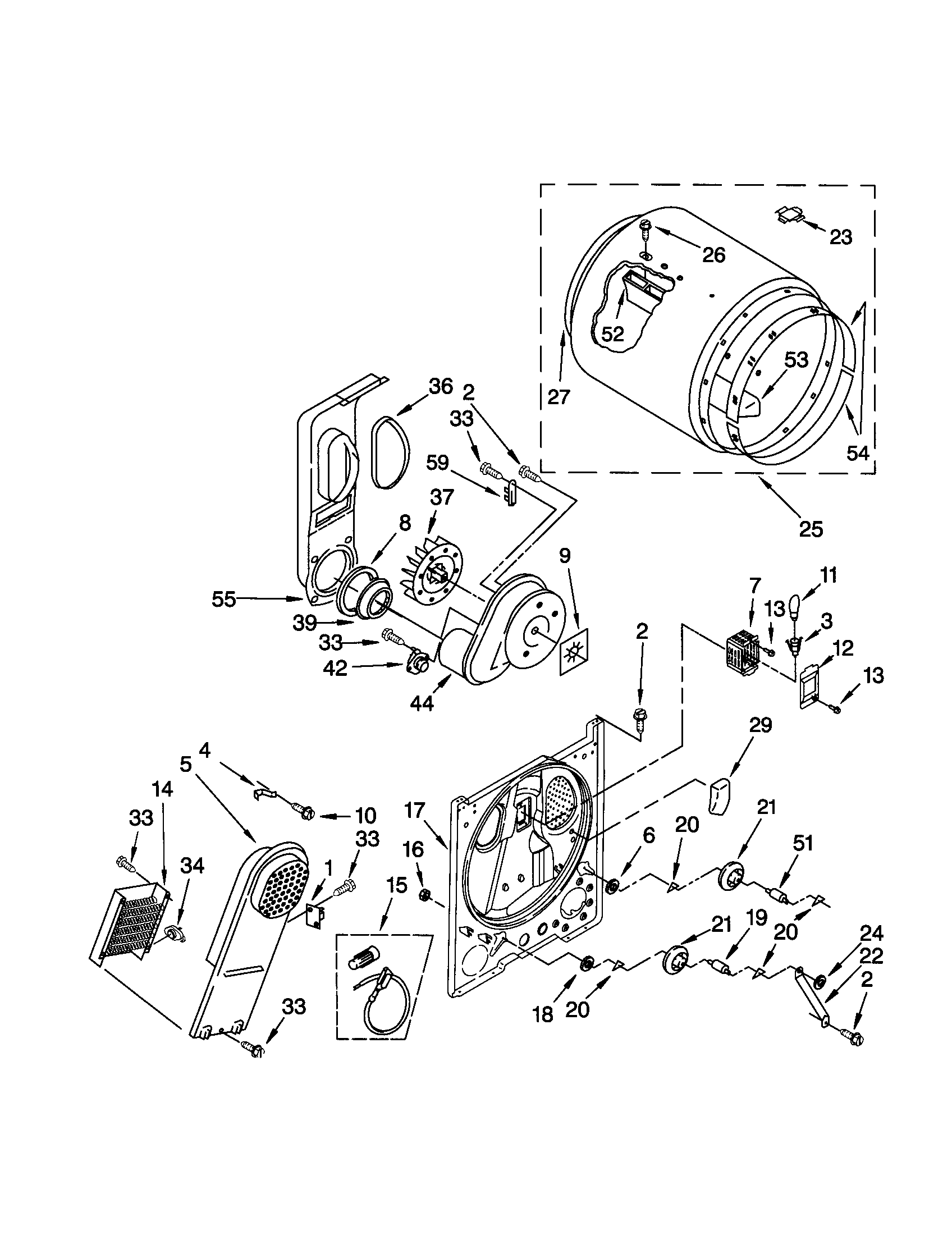 Kenmore 11062854100 bulkhead diagram