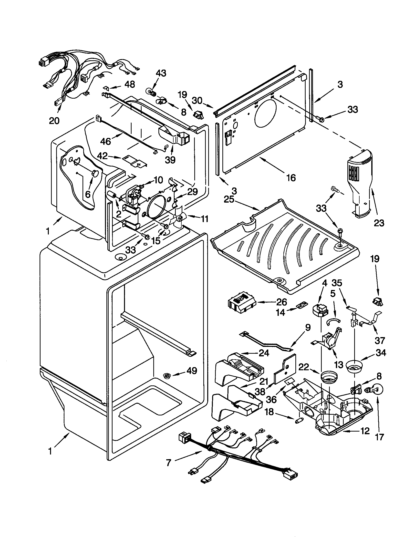 Kenmore 10662862100 liner diagram