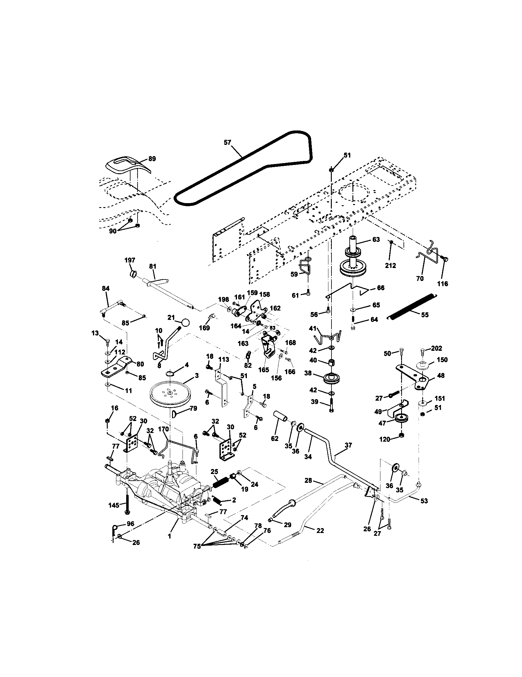 Craftsman 917271732 ground drive diagram