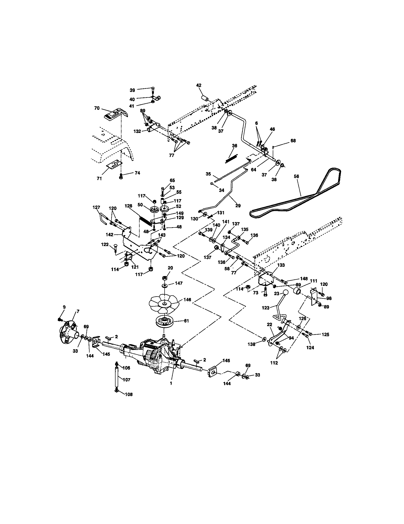 Craftsman 917275040 ground drive diagram