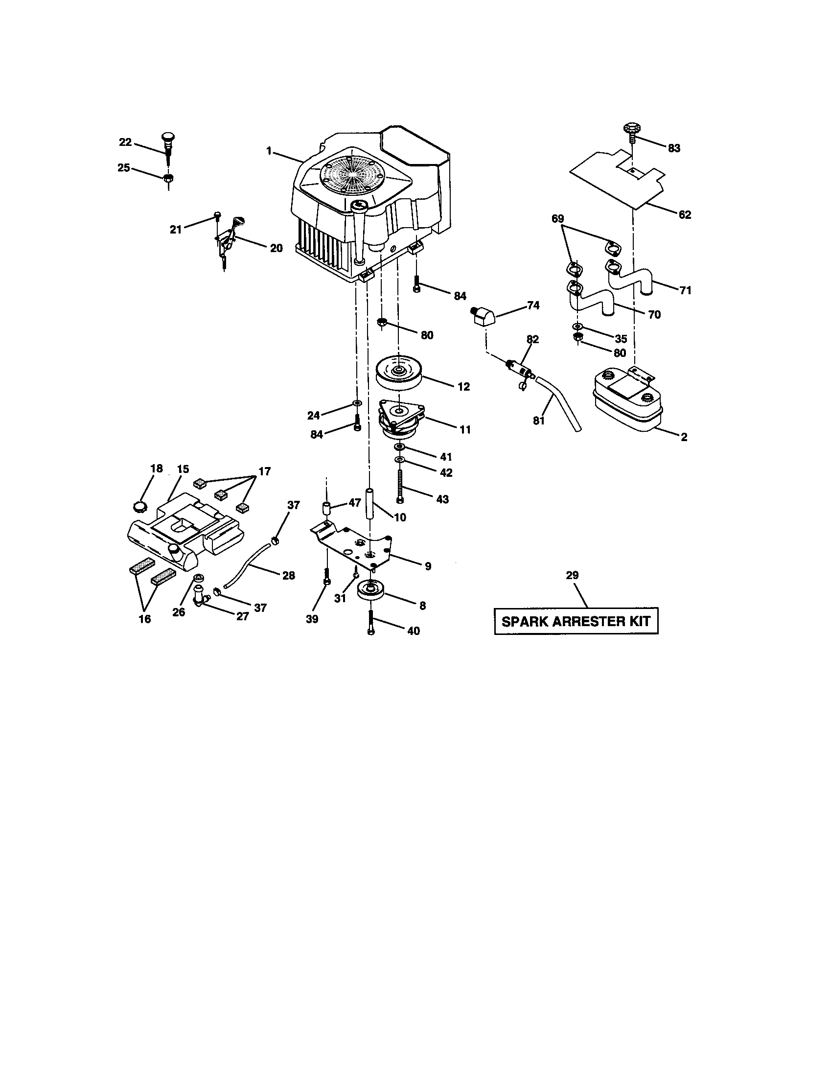 Craftsman 917275040 engine diagram