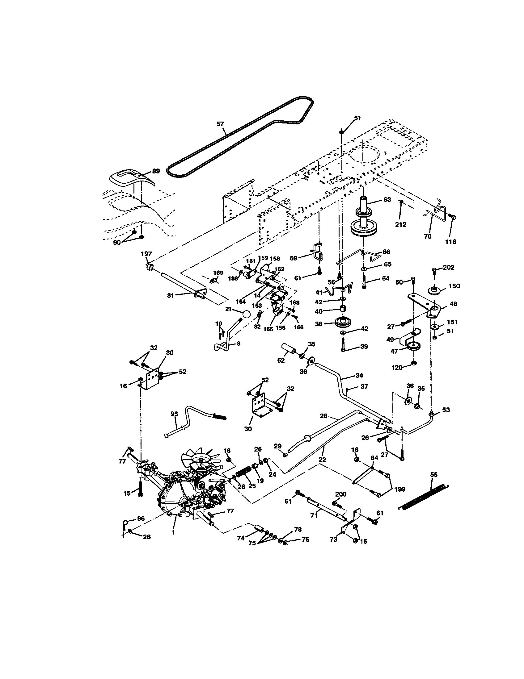 Craftsman 917272082 ground drive diagram