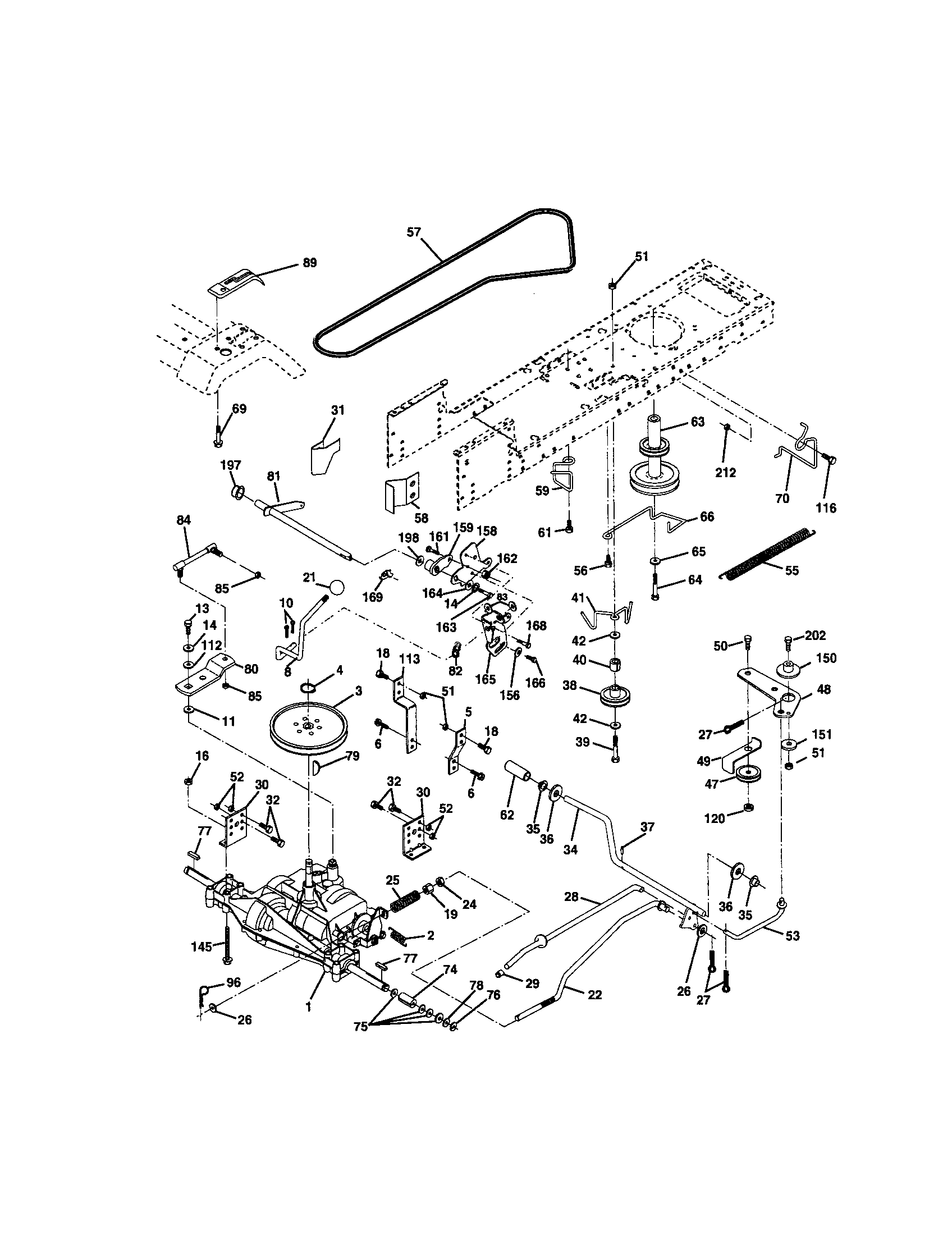 Craftsman 917272073 ground drive diagram