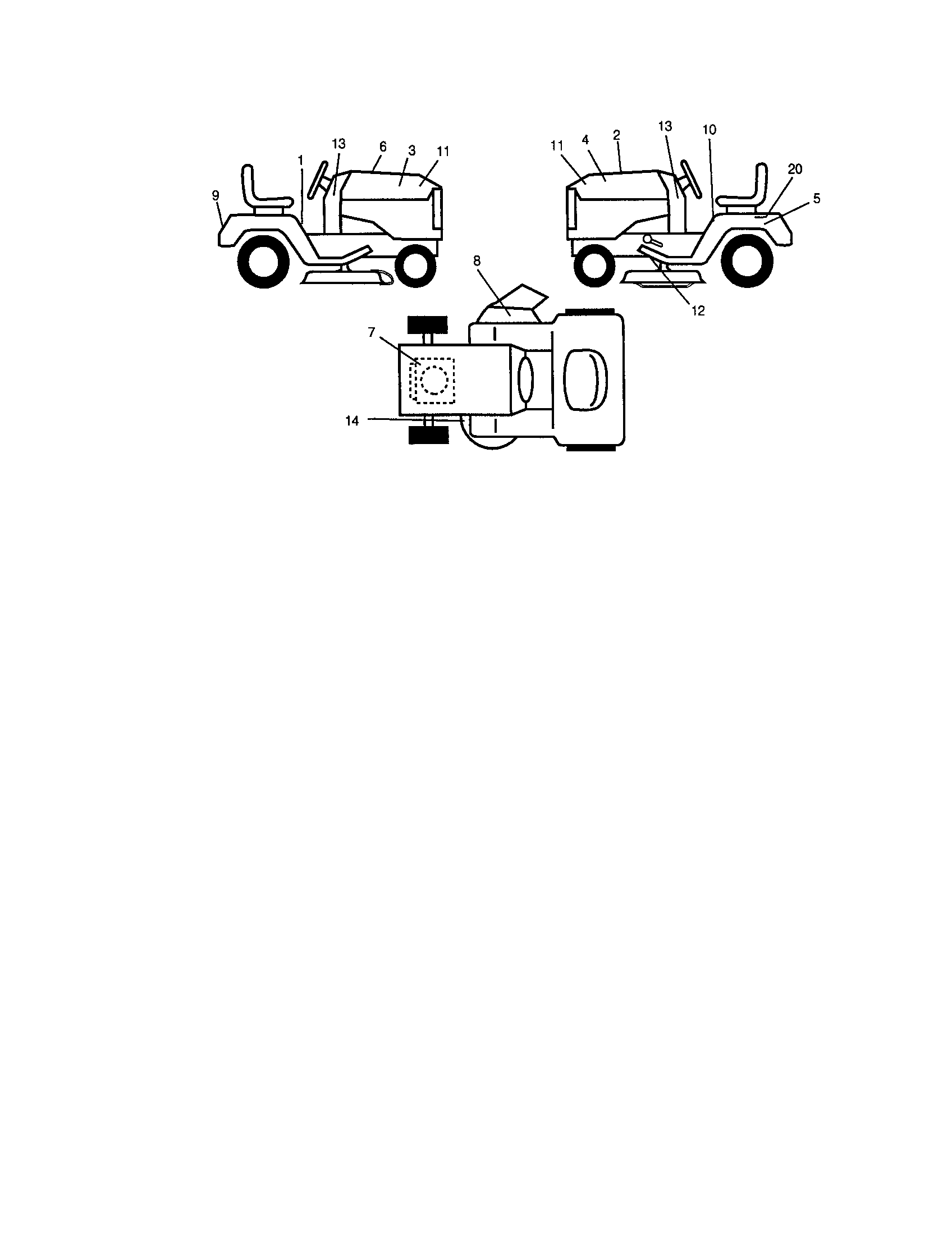 Craftsman 917272073 decals diagram