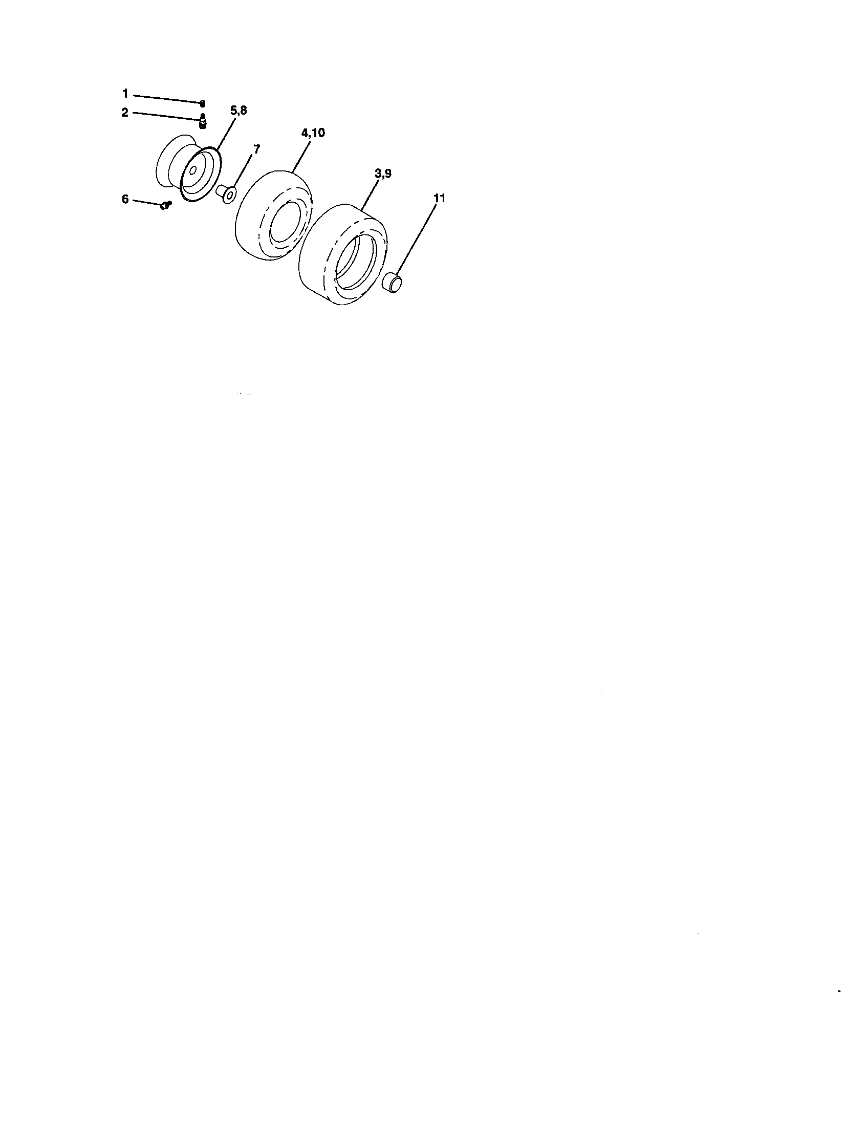 Craftsman 917279951 wheels and tires diagram