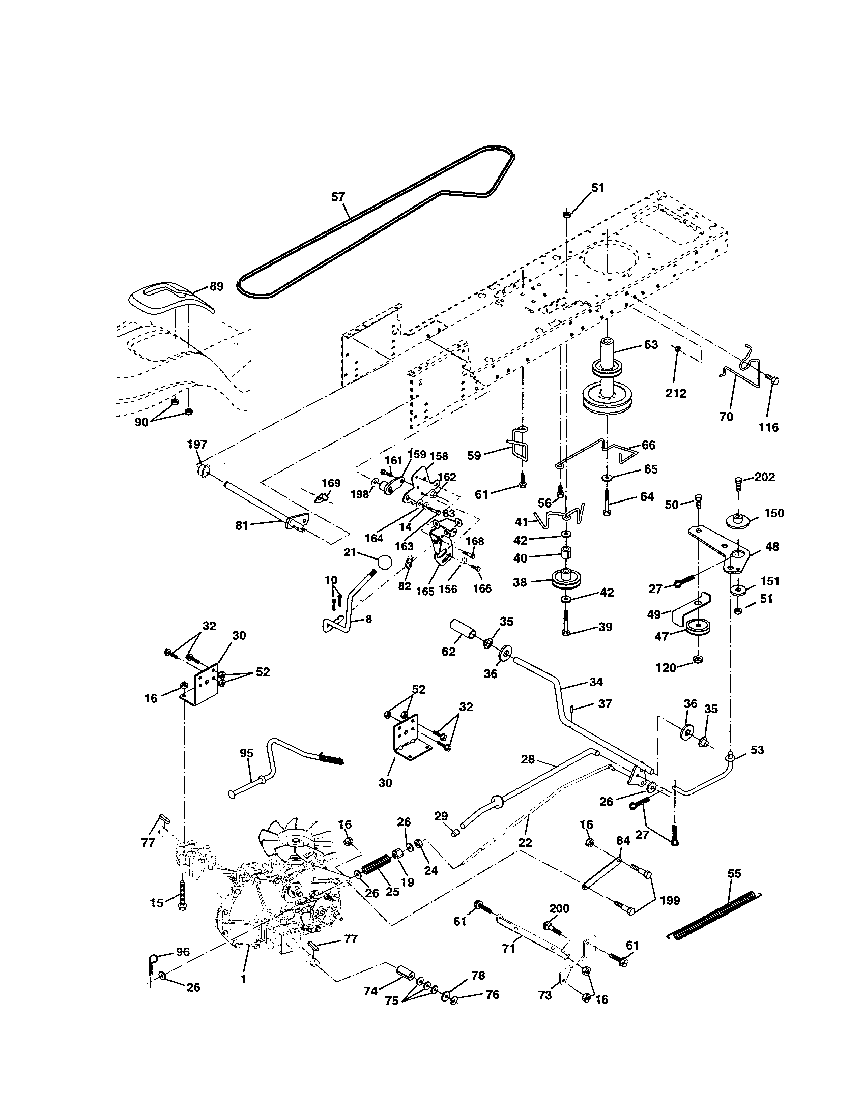 Craftsman 917250470 ground drive diagram