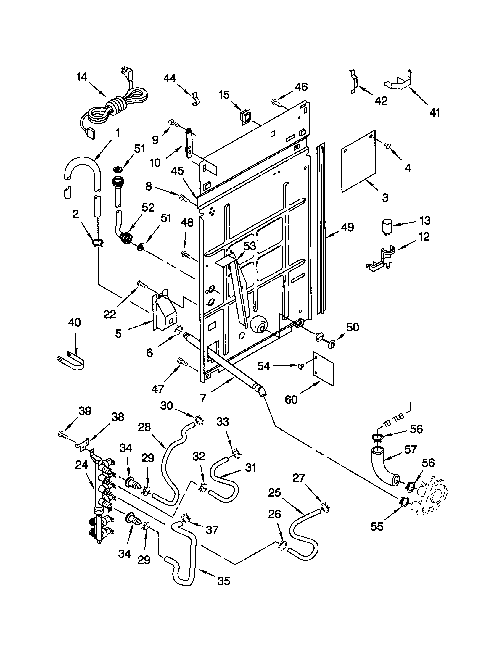 Kenmore 11022996100 rear panel diagram