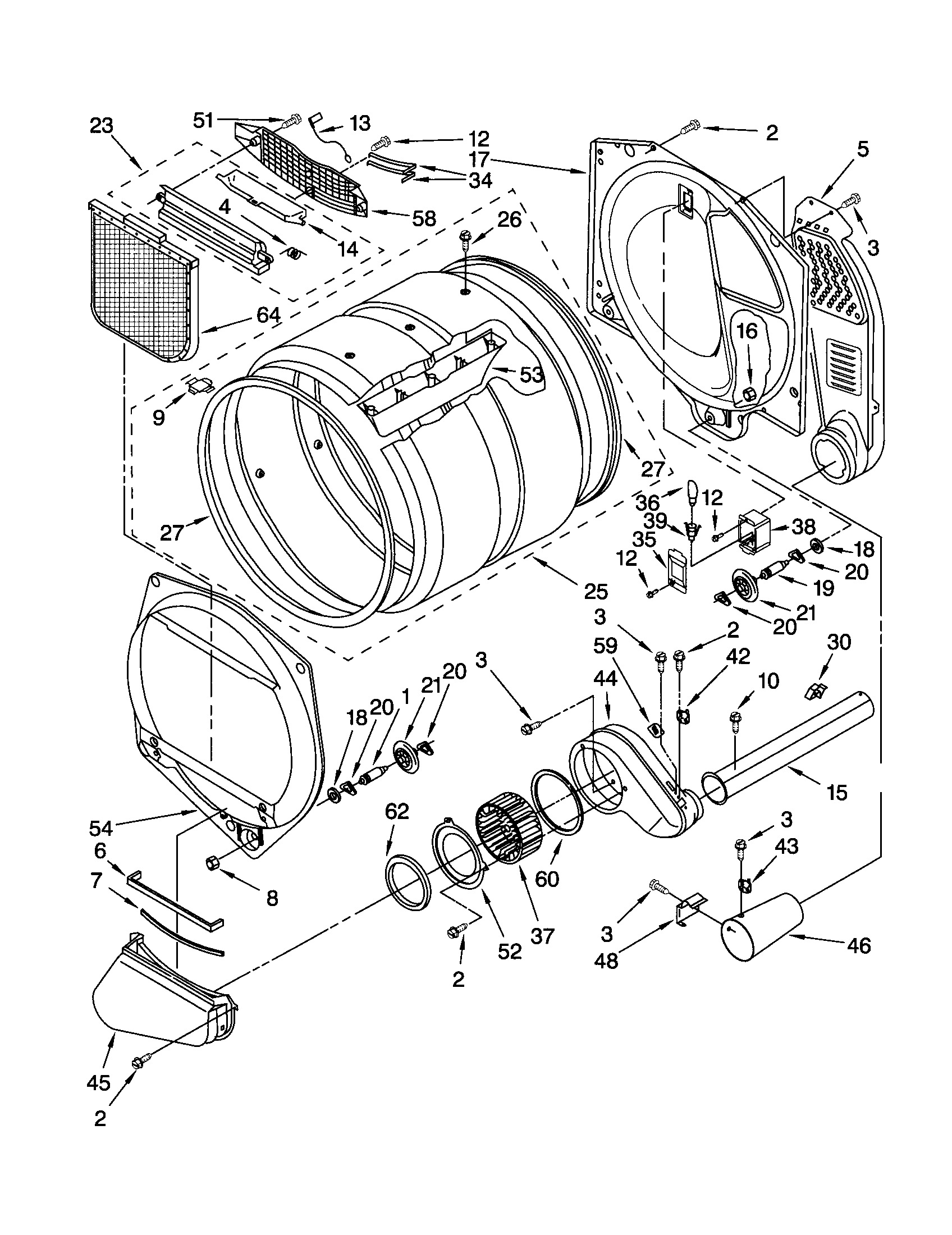 Kenmore 11072982101 bulkhead diagram