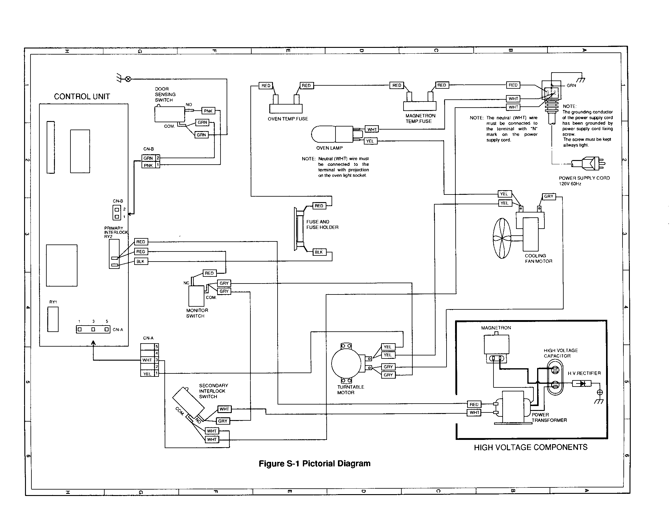 Sharp R-2A55 pictorial diagram diagram