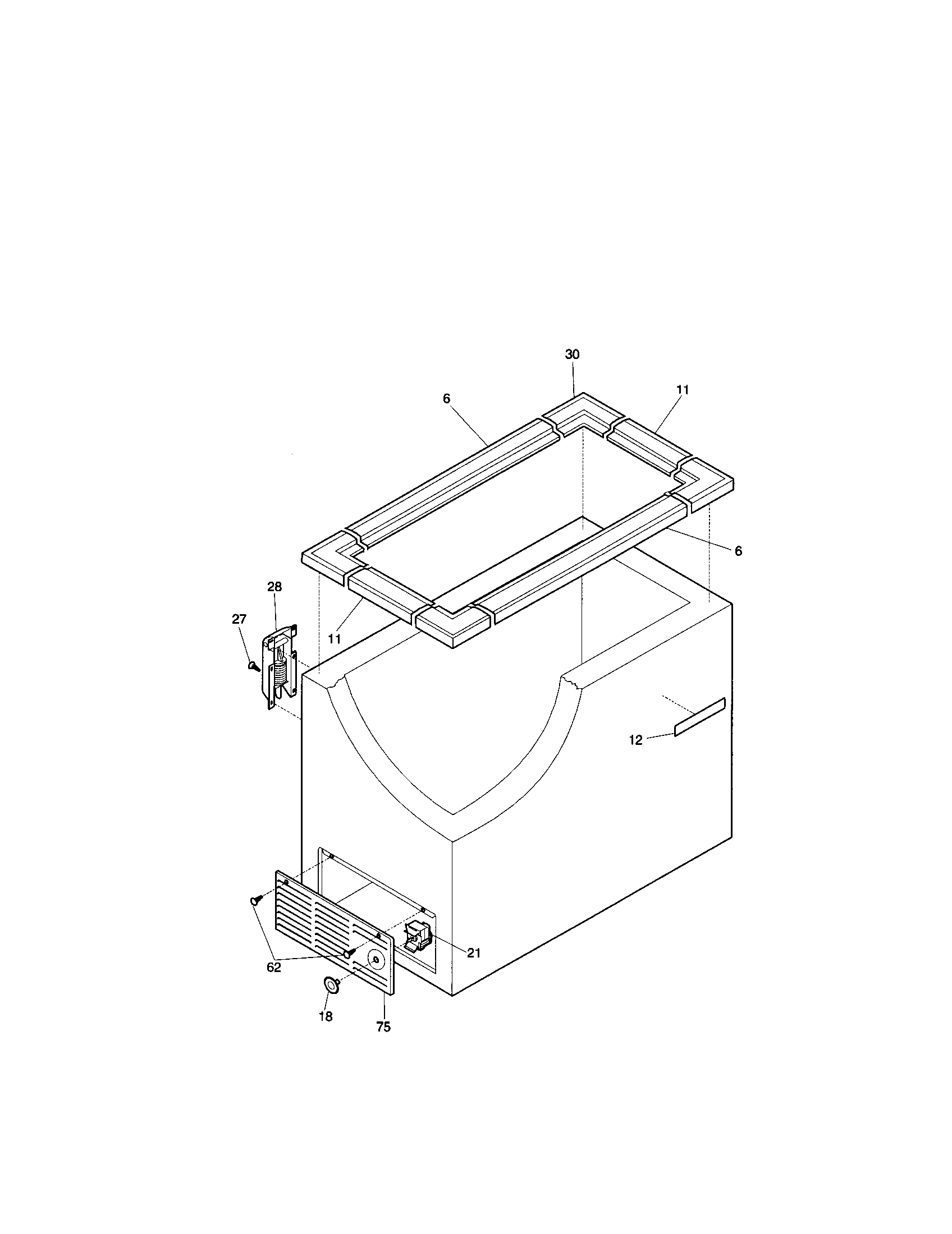 Kenmore 25319701991 cabinet diagram