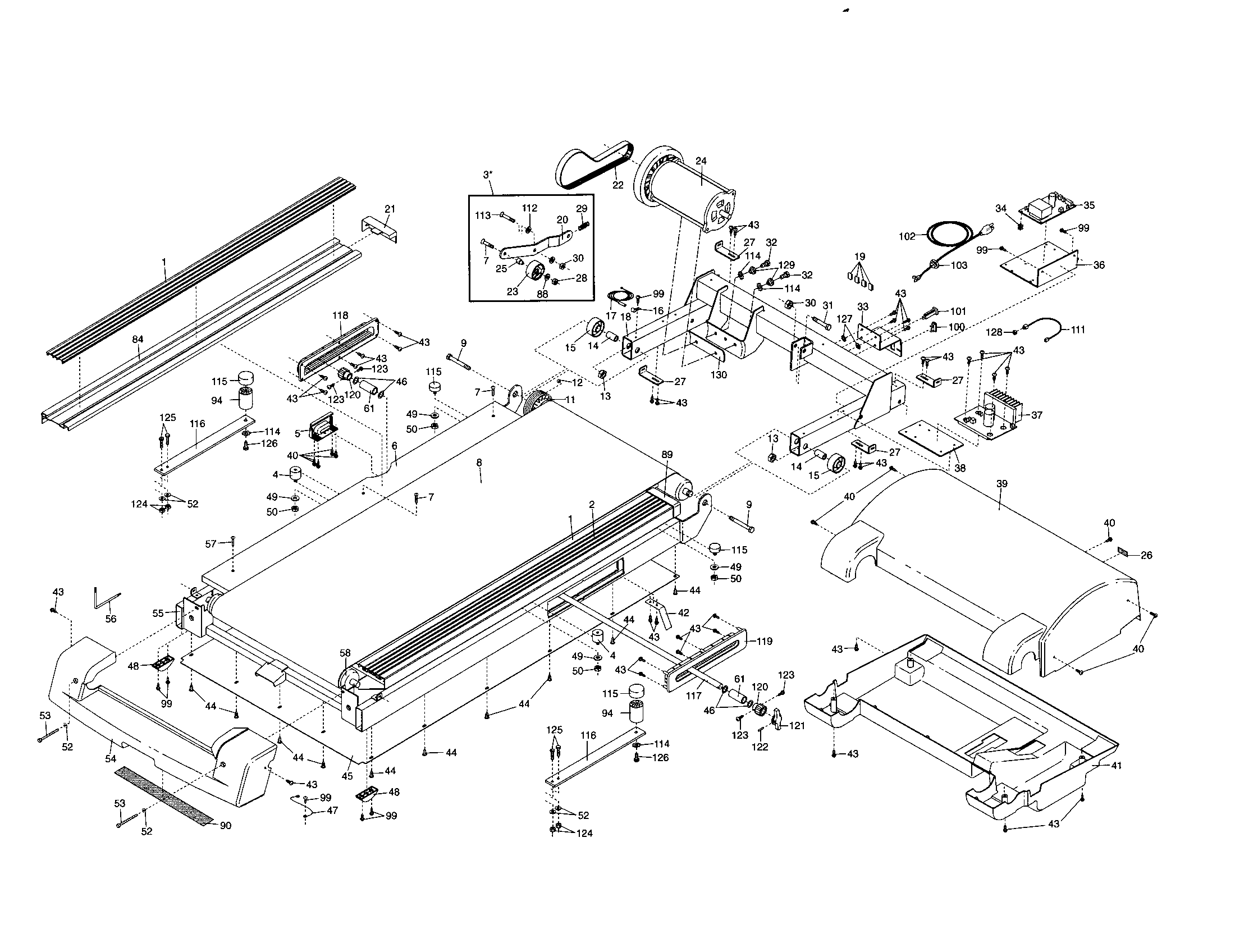 Image IMTL14900 walking belt diagram