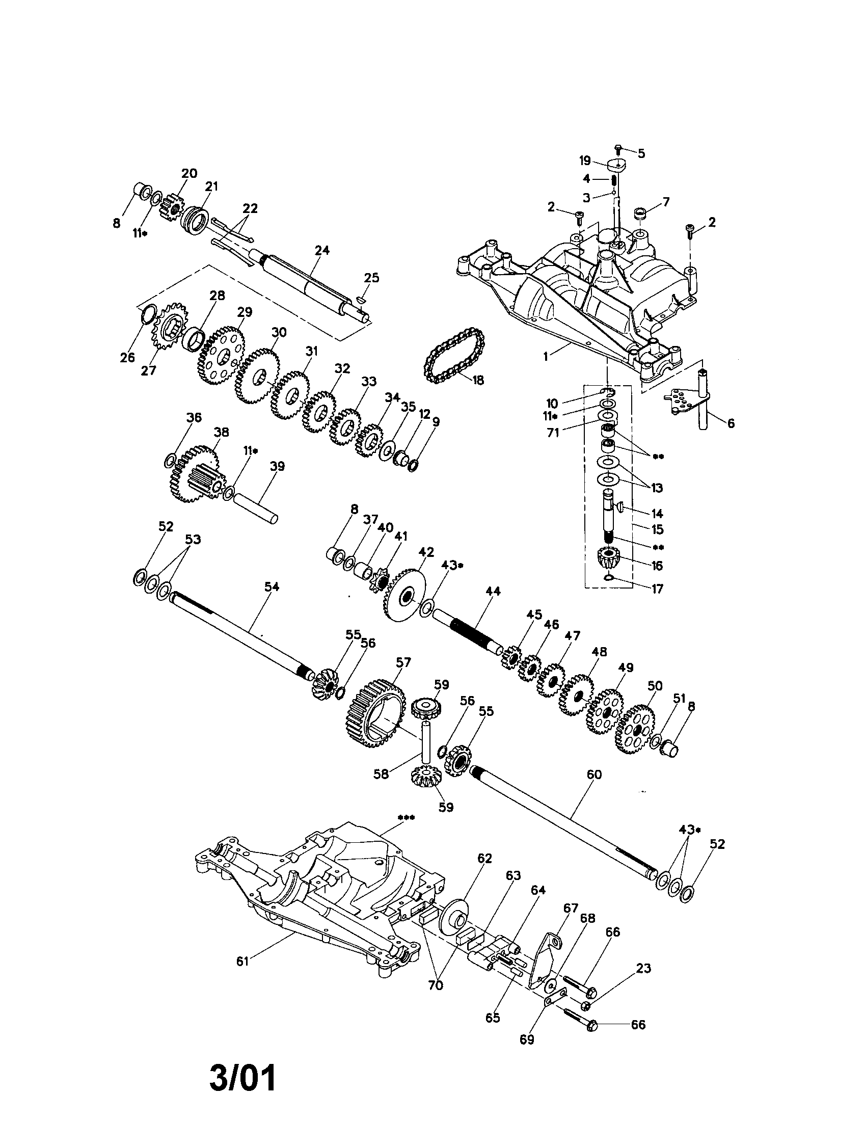 Companion 917278030 dana transaxle diagram