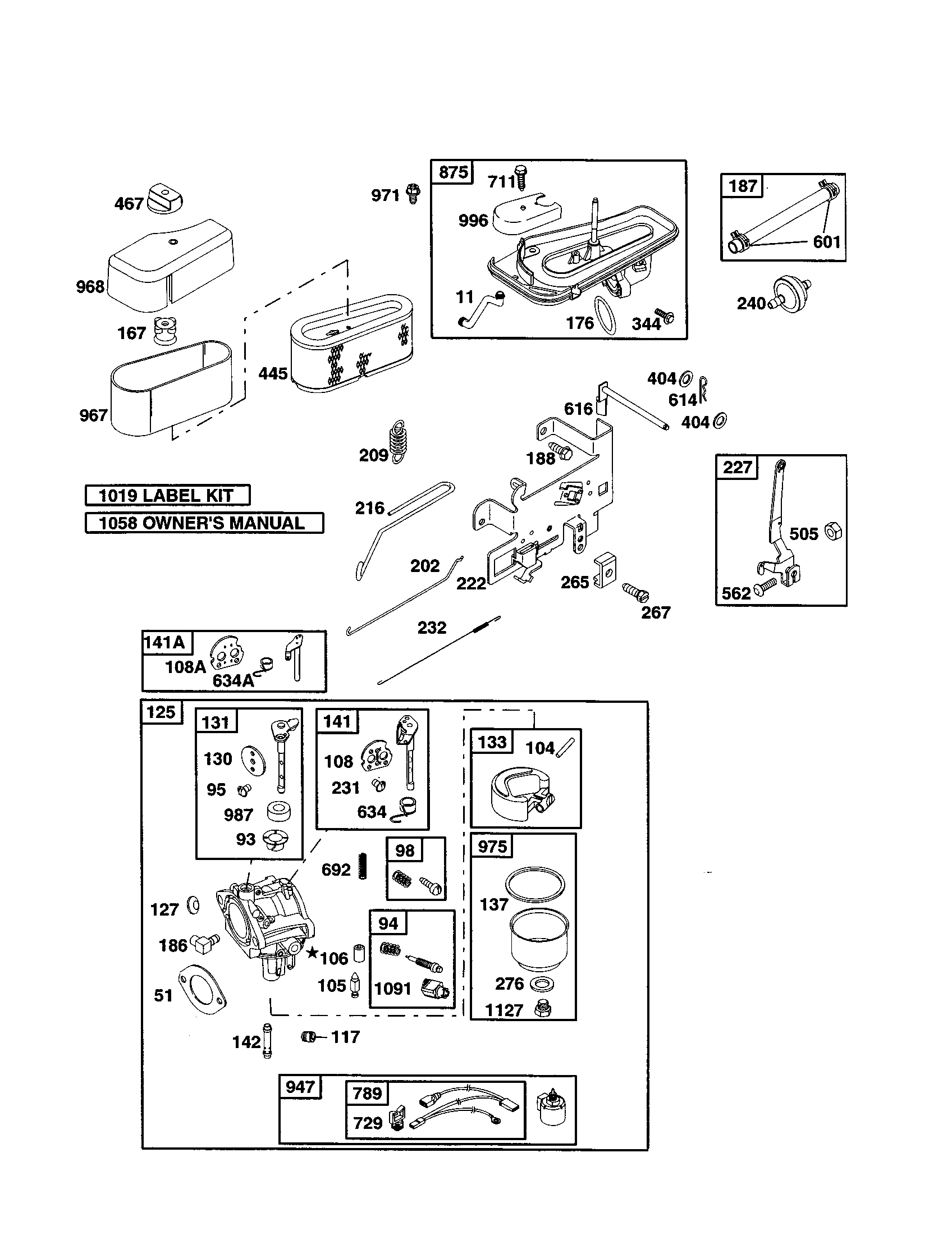 Craftsman 917271530 carburetor diagram