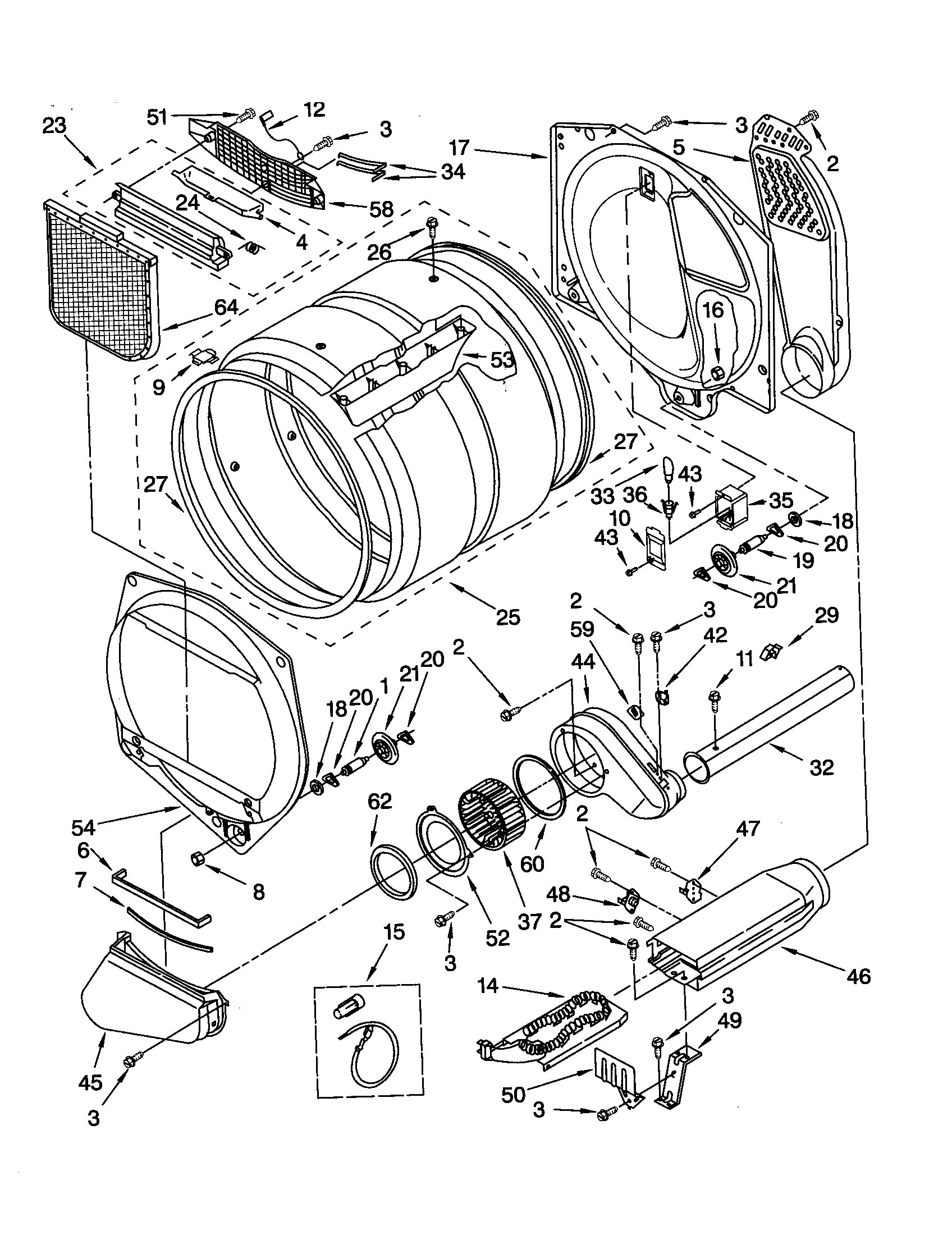Kenmore 11062994100 bulkhead diagram