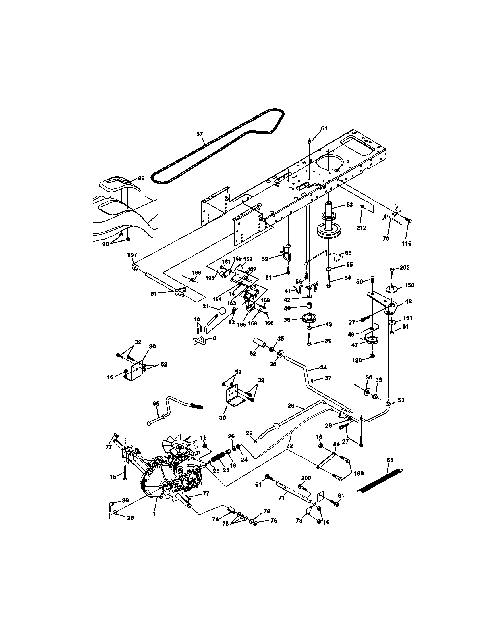 Craftsman 917272064 ground drive diagram