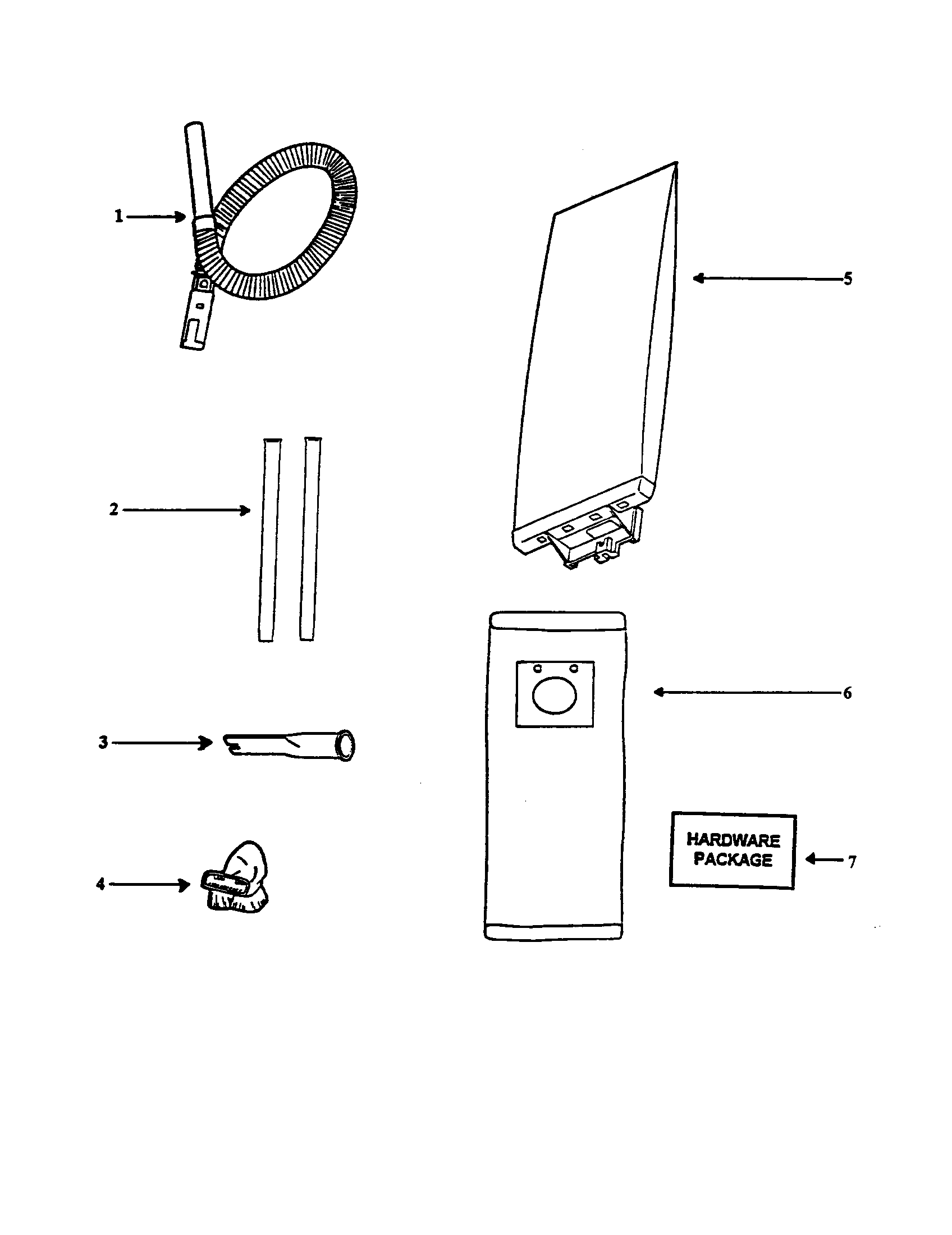 Eureka 7618AT hose diagram