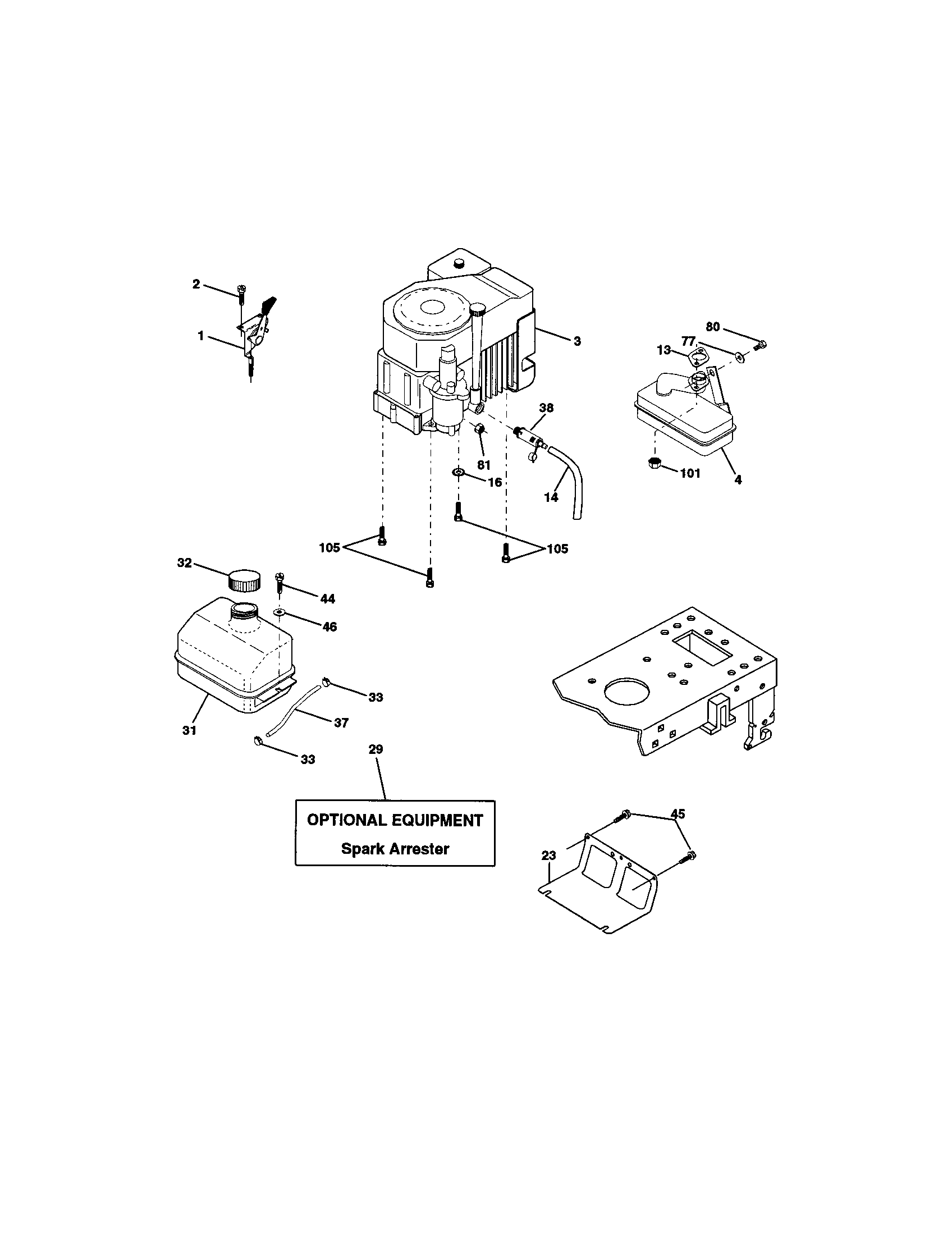 Craftsman 917272065 engine diagram