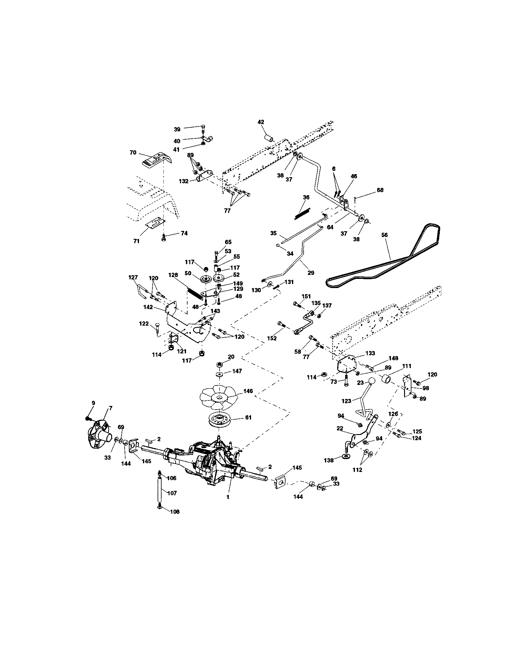 Craftsman 917275222 ground drive diagram
