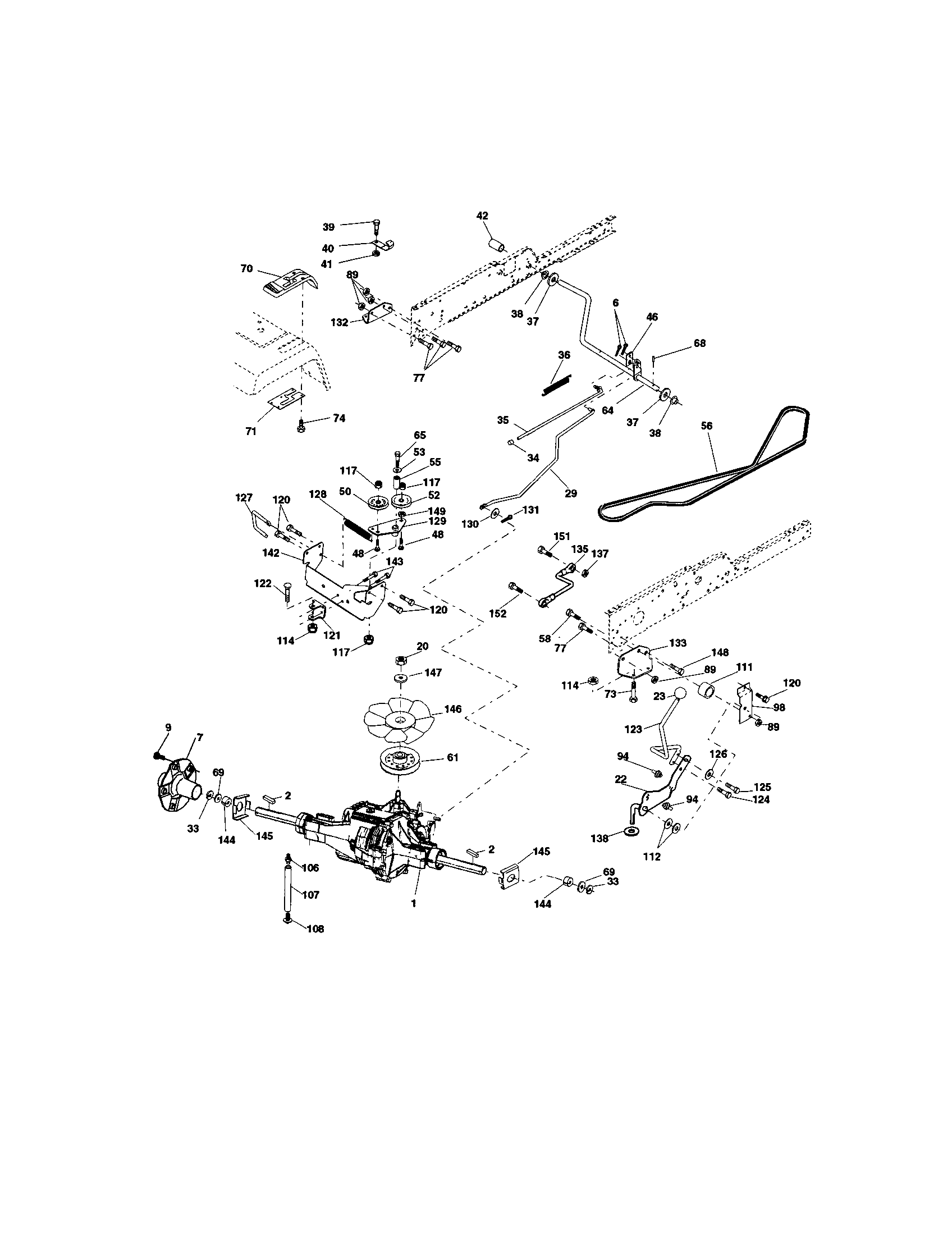 Craftsman 917275223 ground drive diagram