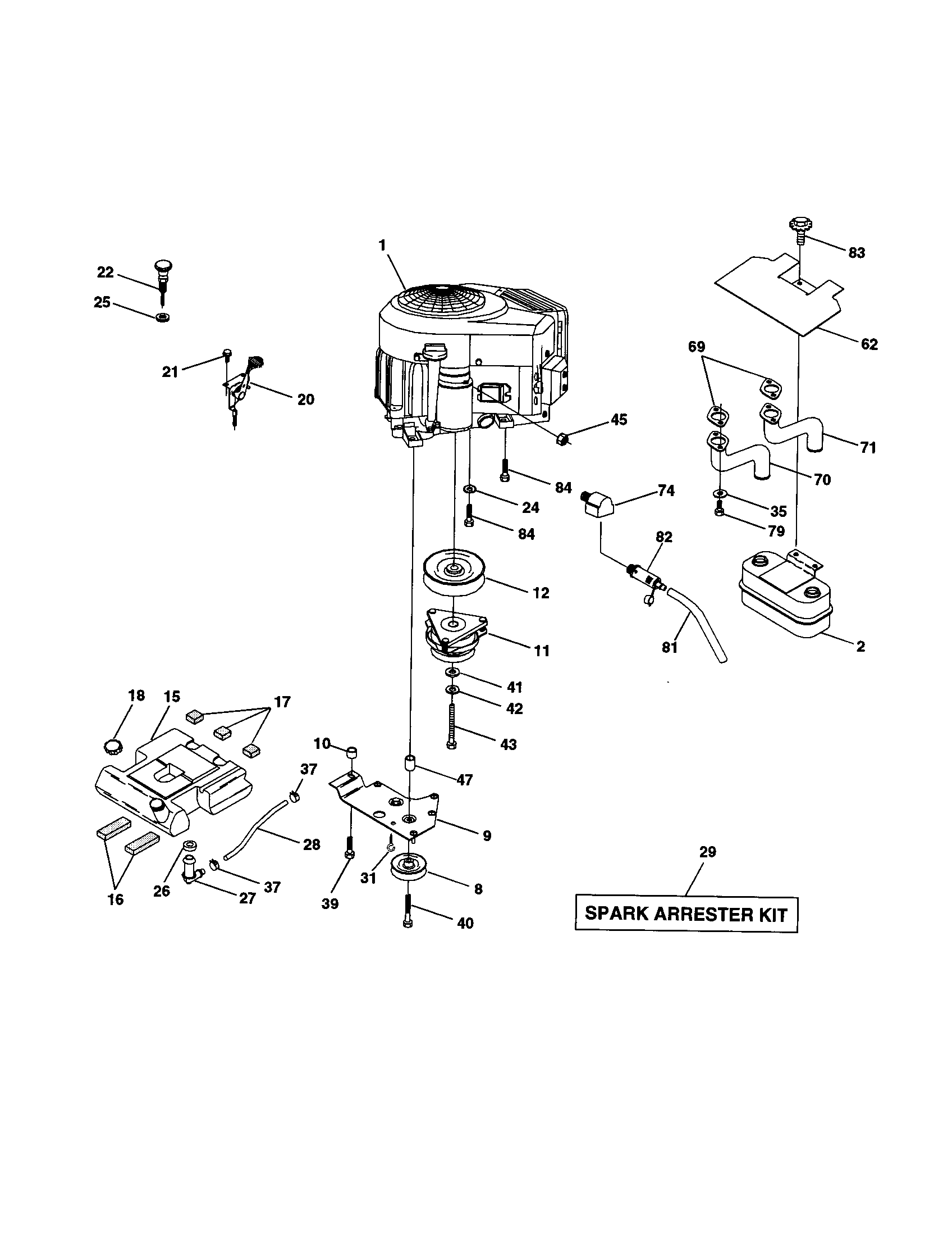 Craftsman 917279983 engine diagram