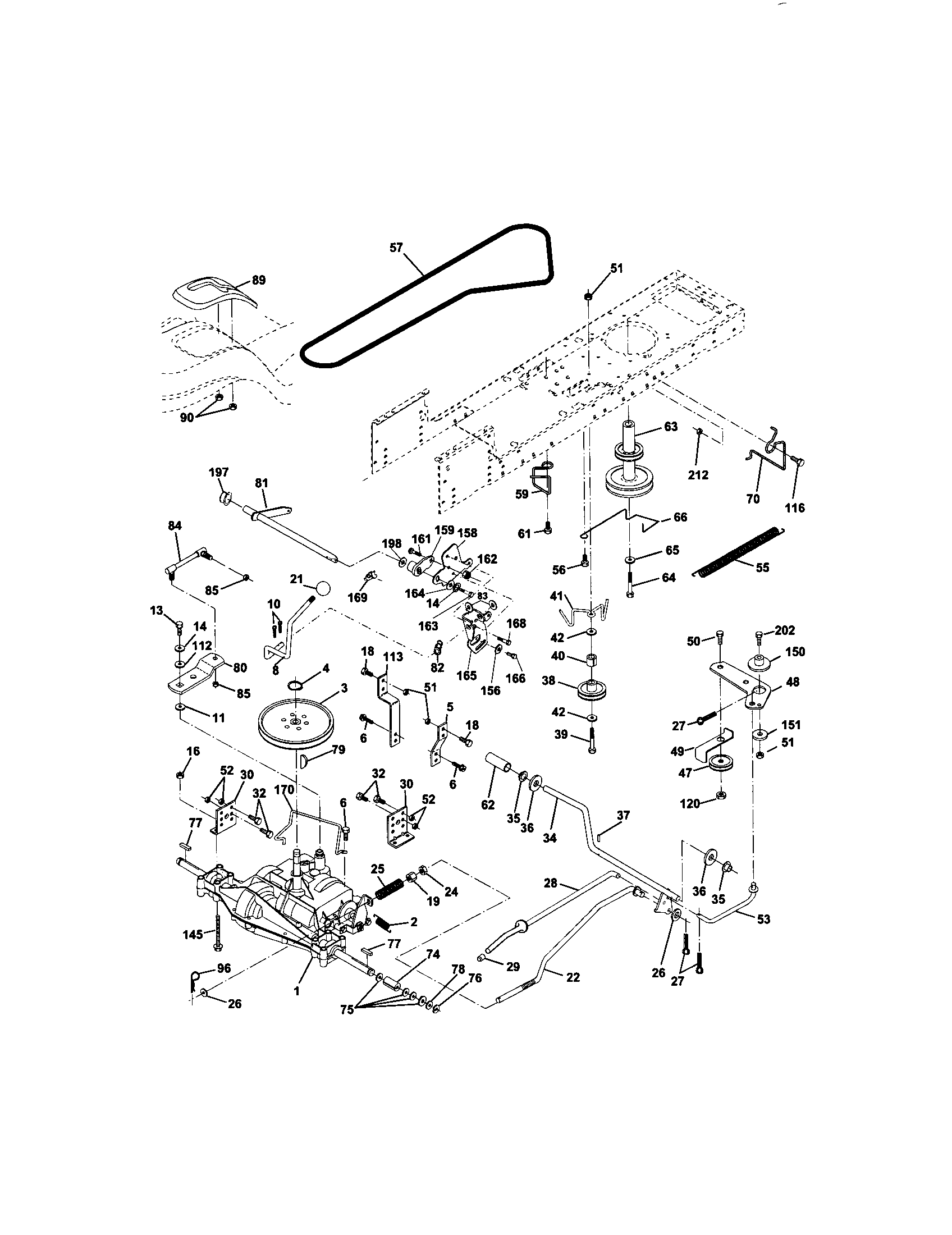 Craftsman 917272055 ground drive diagram