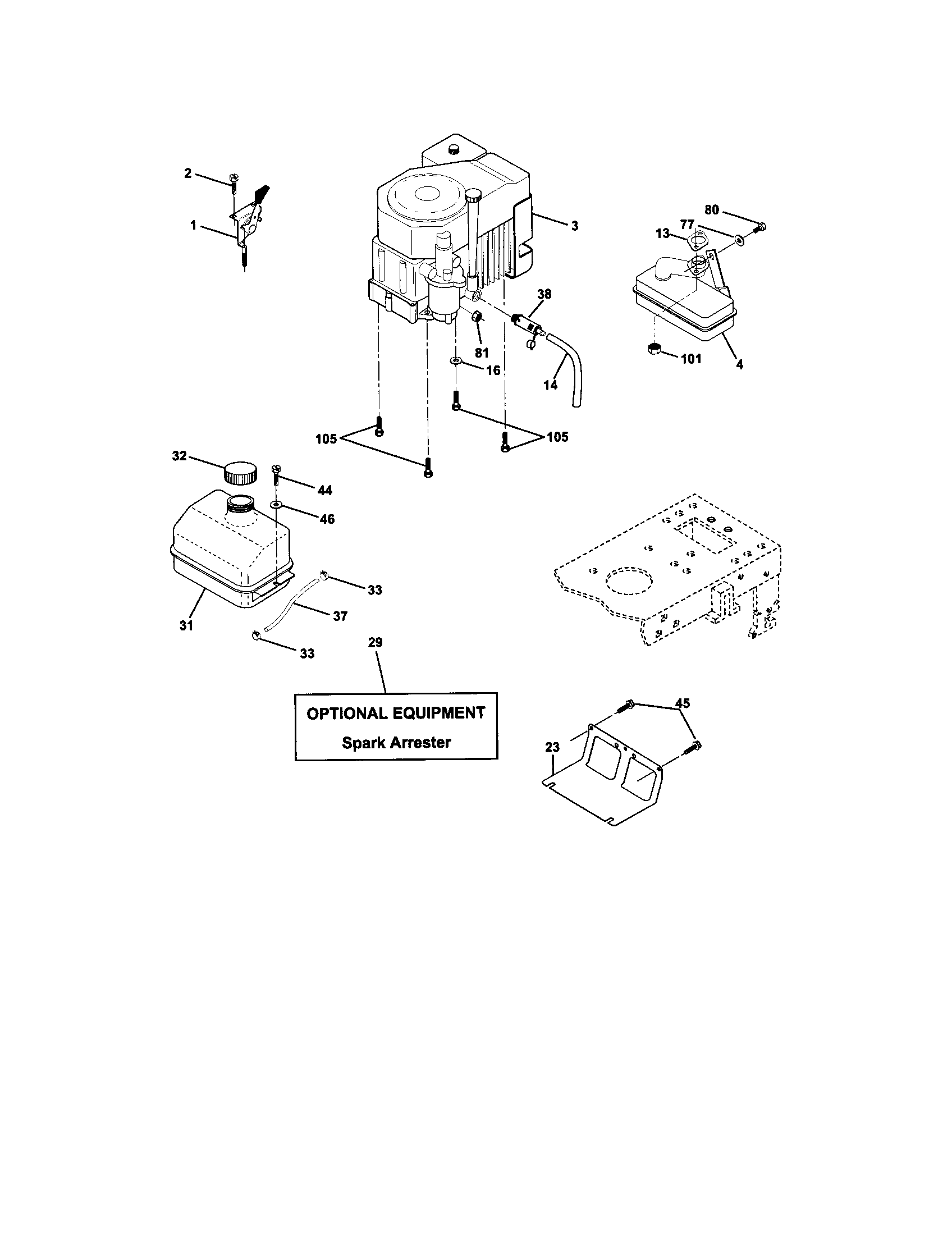 Craftsman 917272055 engine diagram