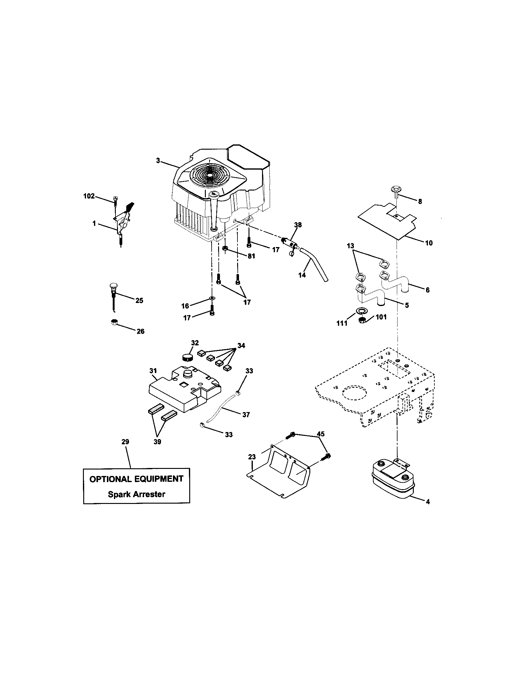 Craftsman 917272230 engine diagram