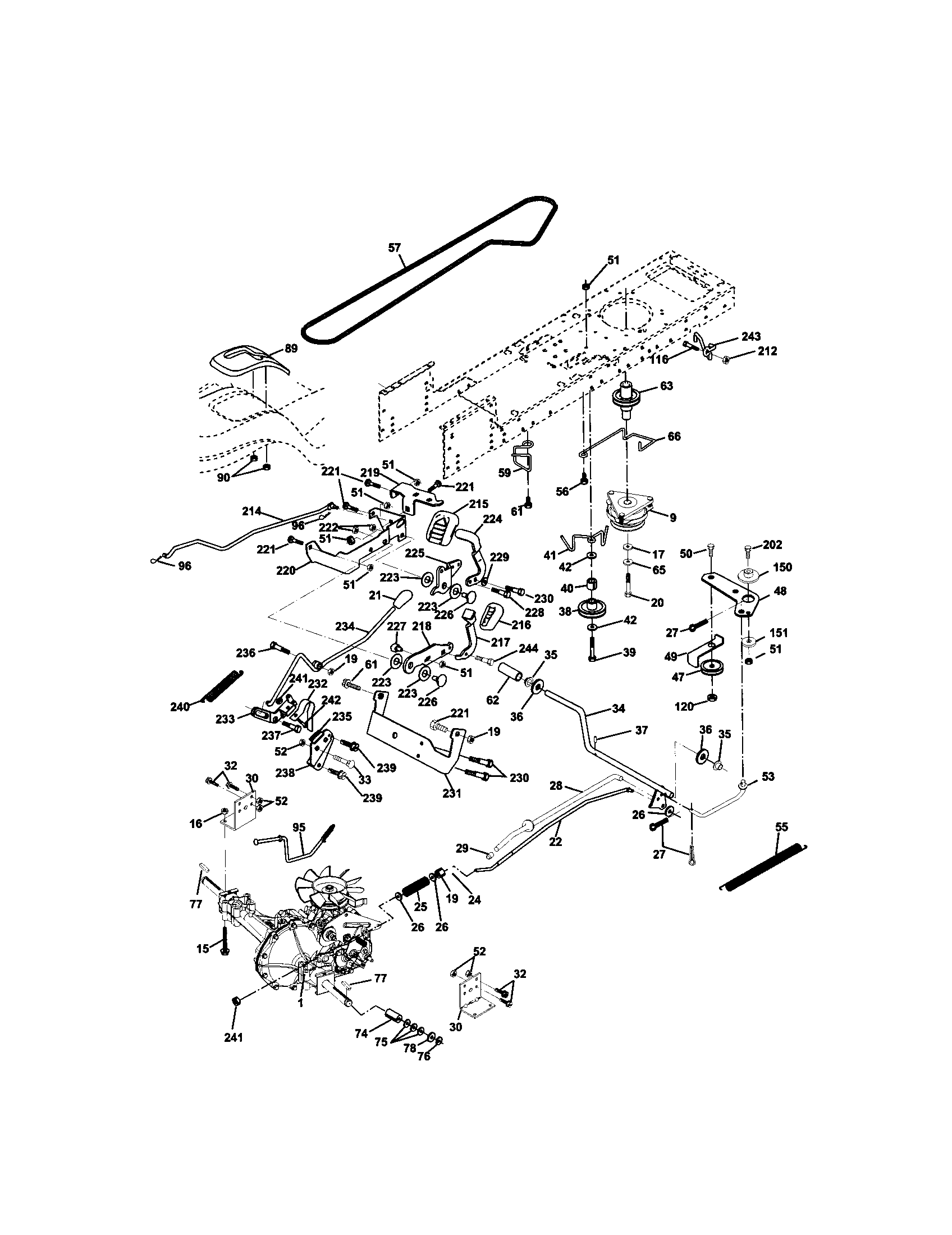 Craftsman 917272241 ground drive diagram