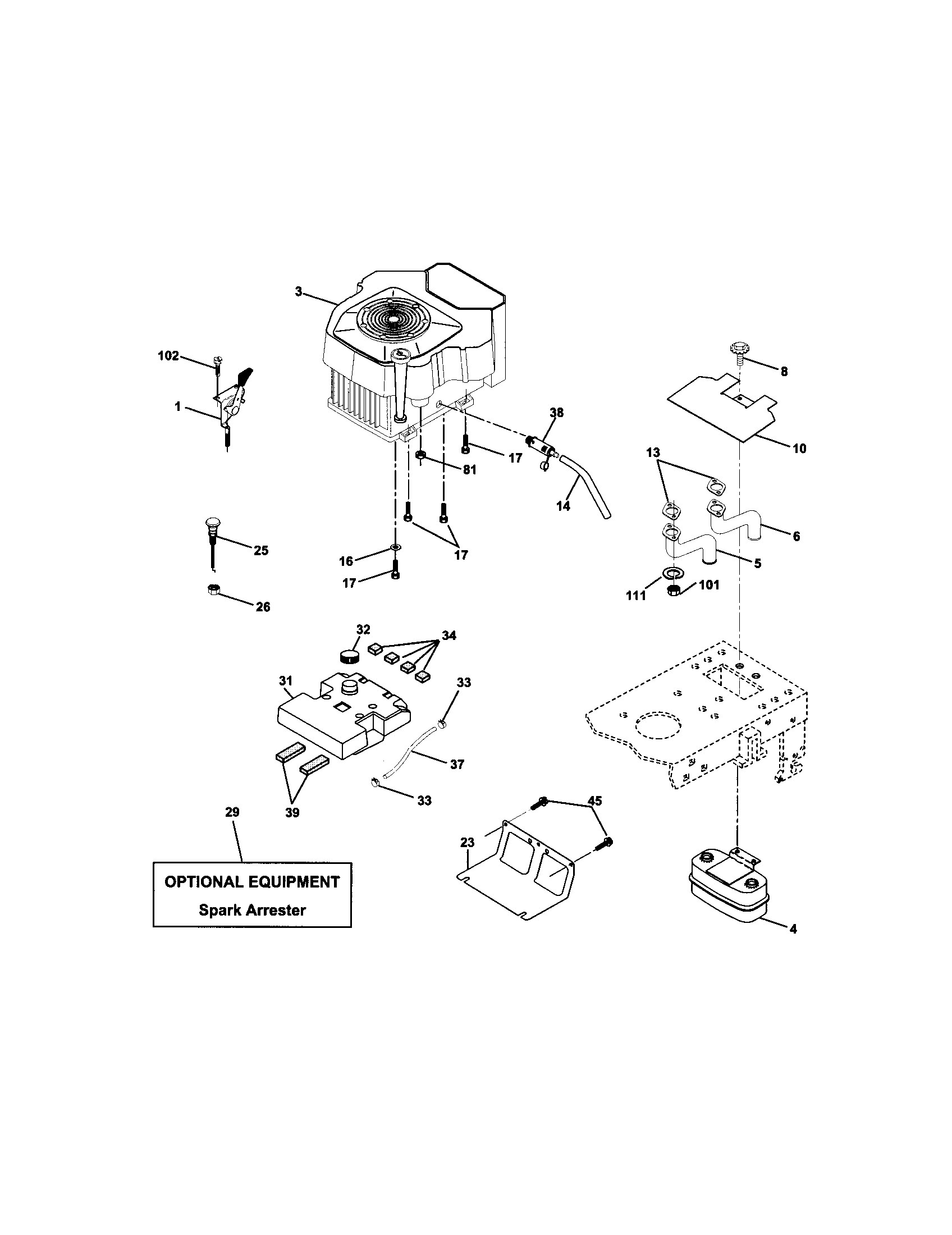 Craftsman 917272241 engine diagram