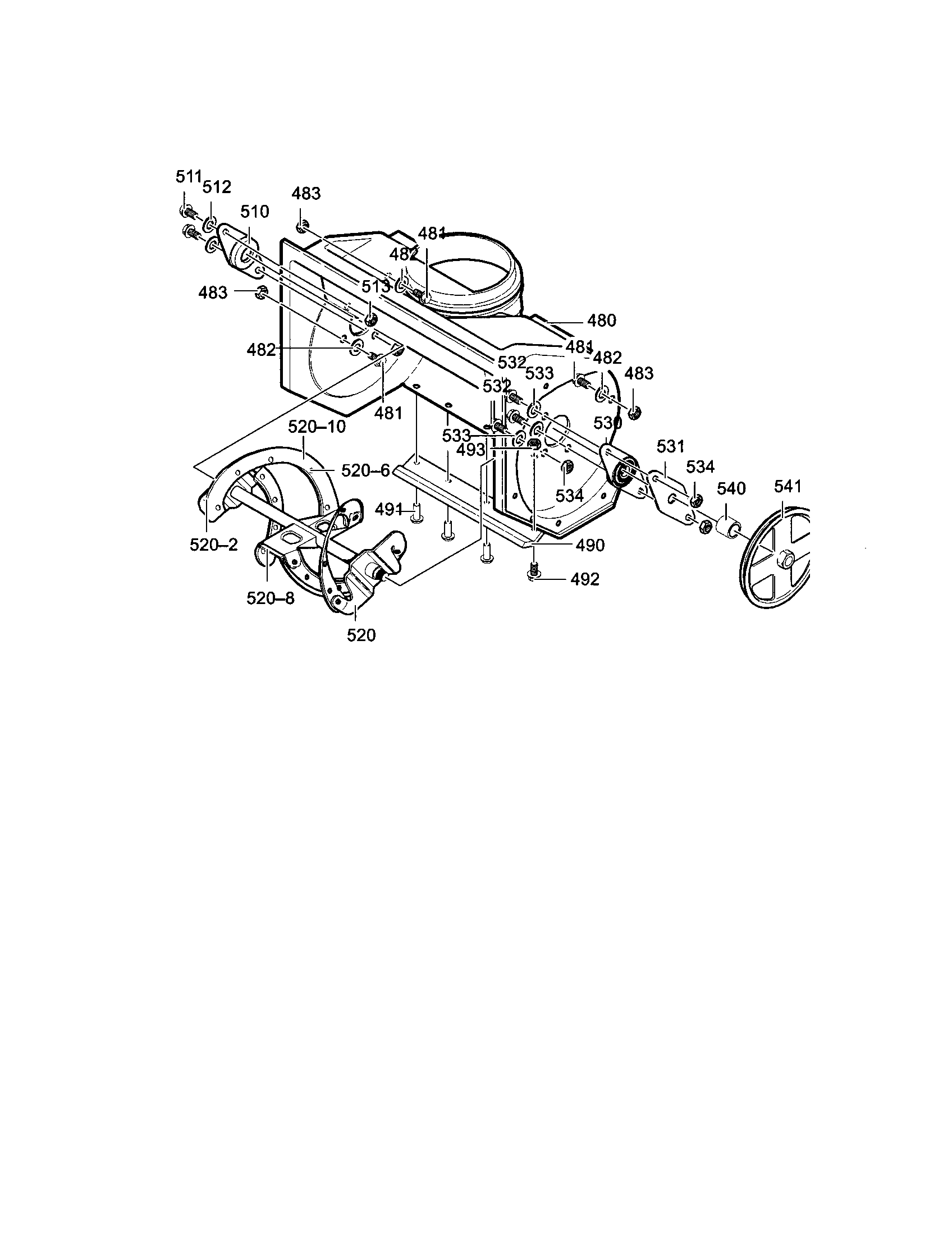 Craftsman 536885212 auger assembly diagram
