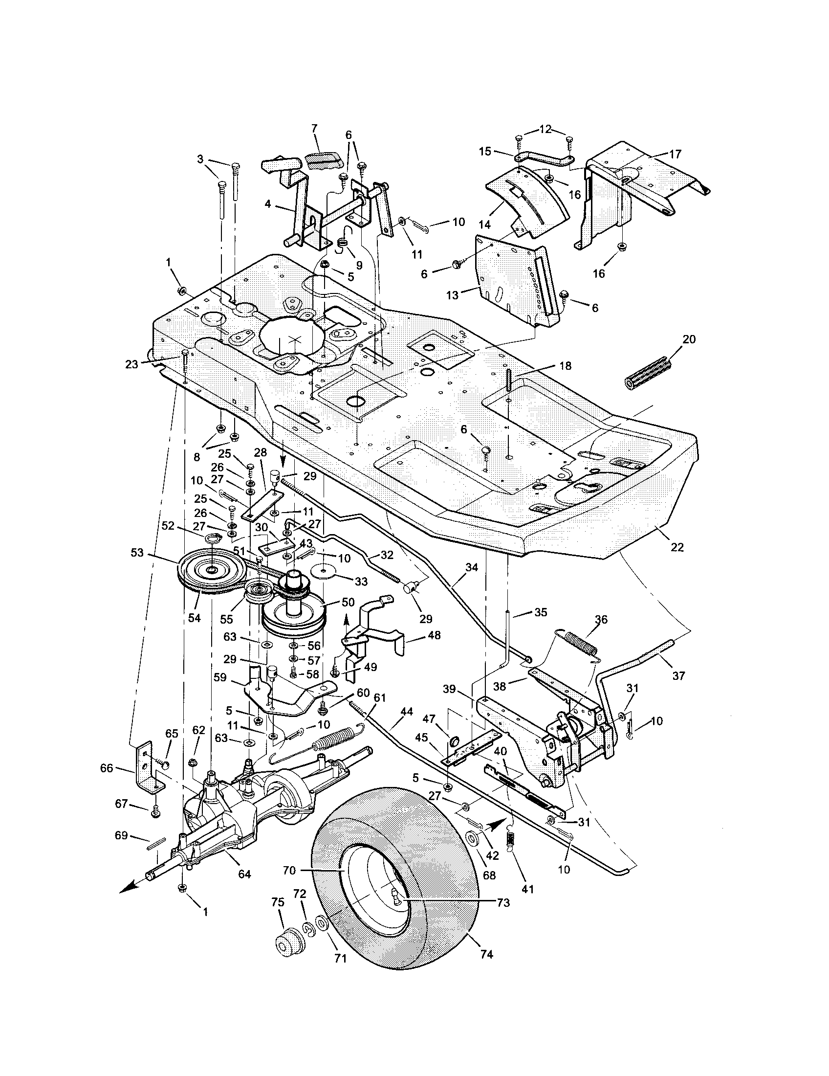 Craftsman 536270112 motion drive diagram