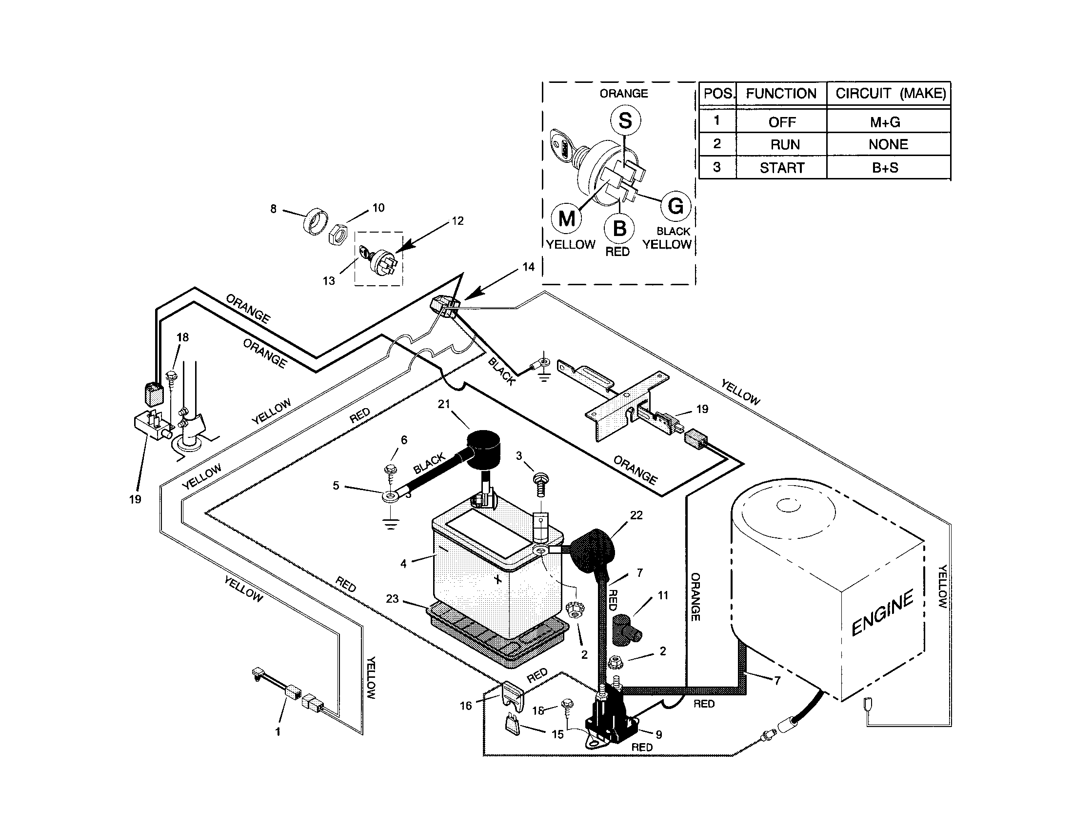 Craftsman 536270112 electrical system diagram