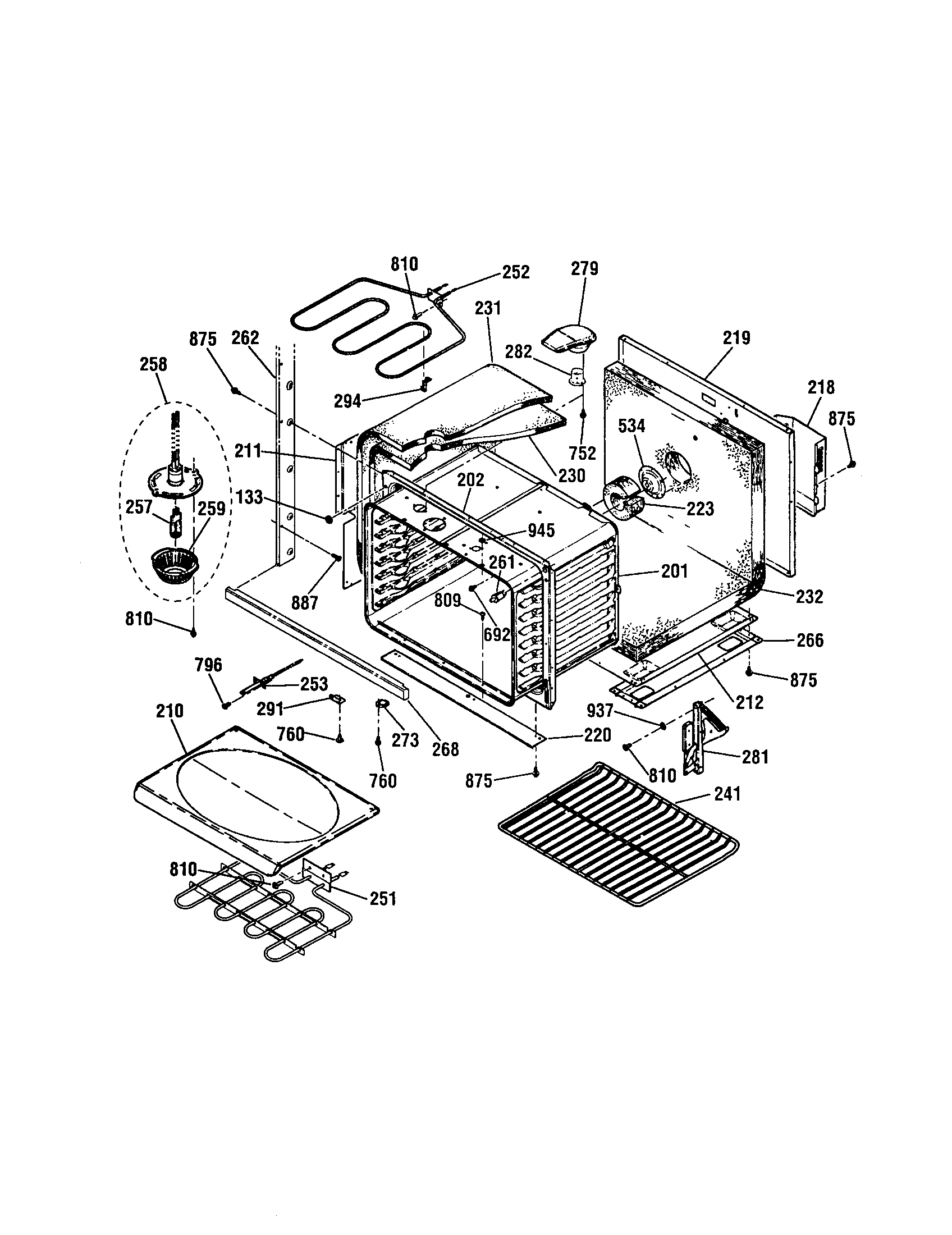 Kenmore Elite 91149014991 lower body diagram