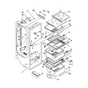 Kenmore 10641514100 refrigerator liner diagram
