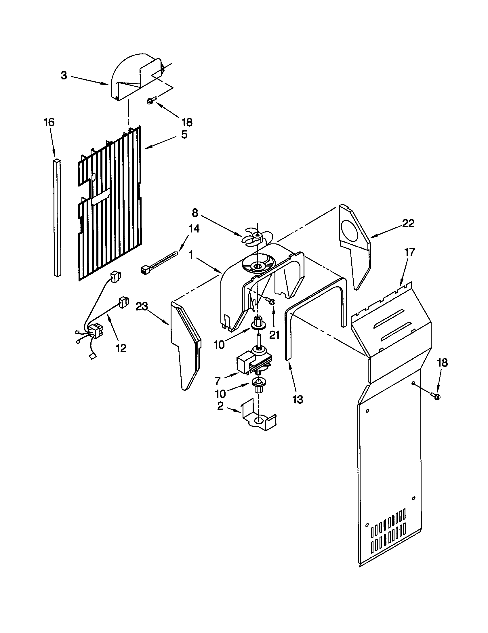Kenmore 10641512100 air flow diagram